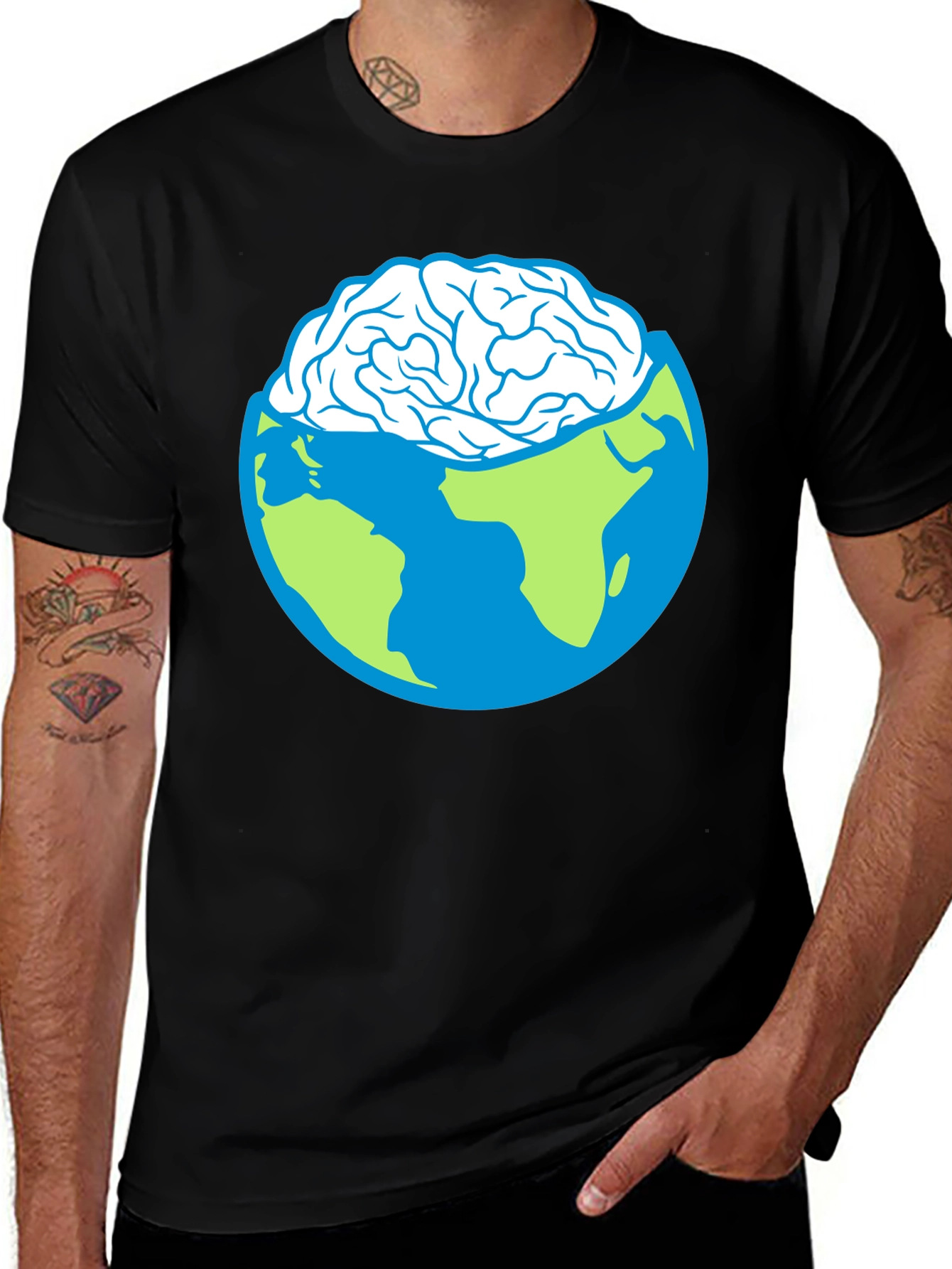 Earth Brain Graphic T-Shirt
