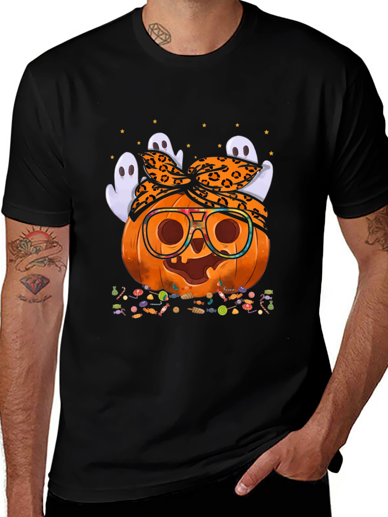 Variant 19 of Halloween Pumpkin Ghosts T-Shirt