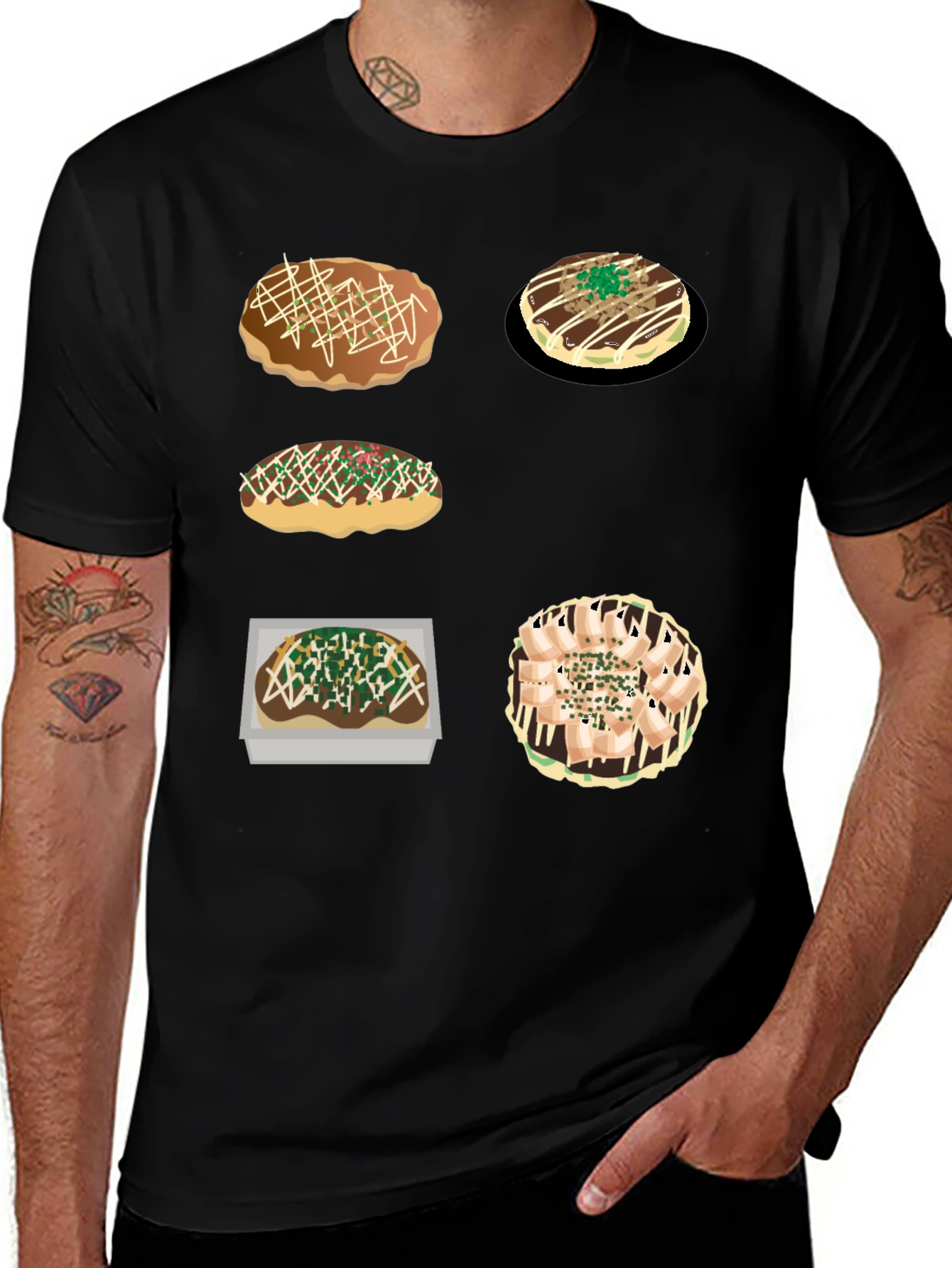 Okonomiyaki Food Tee - Japanese Street Food Shirt