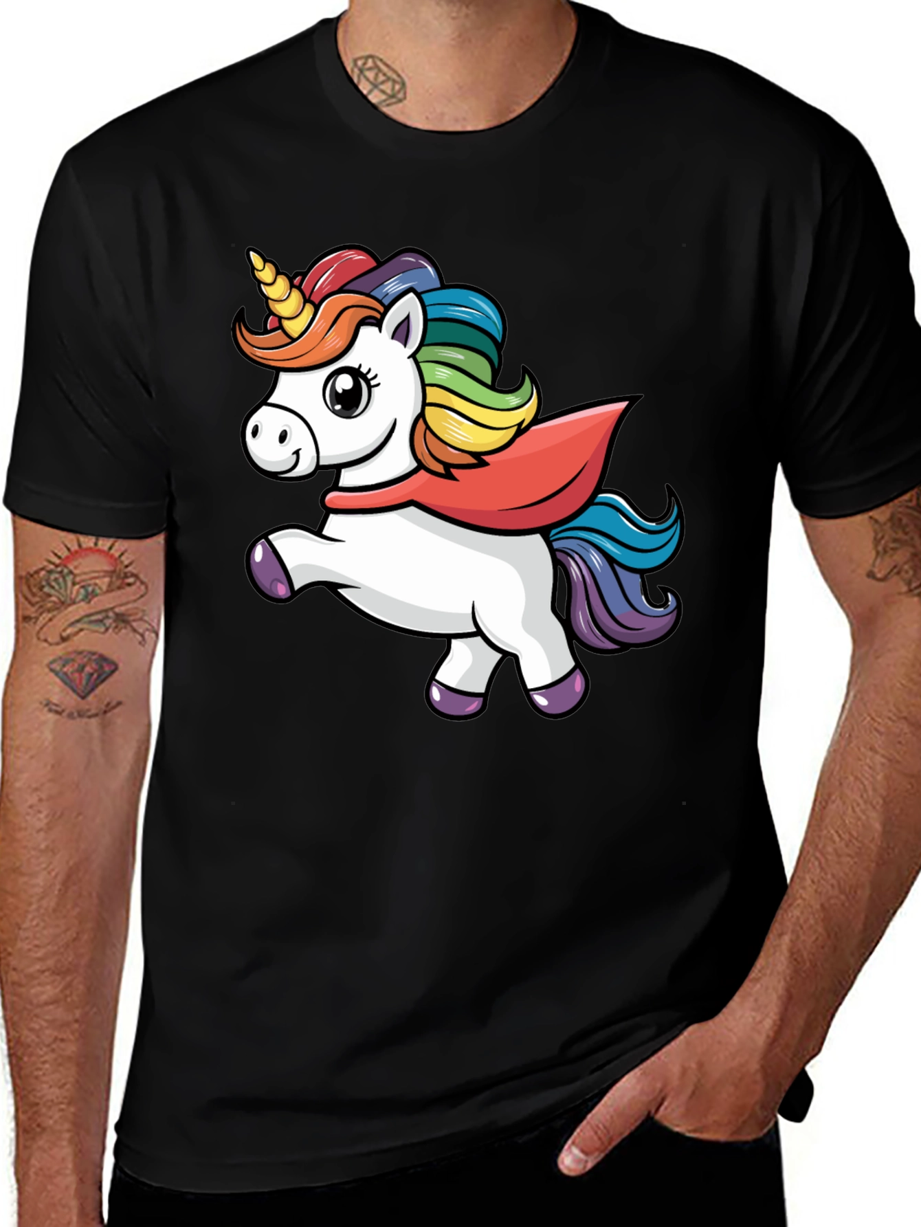 Unicorn Graphic Tee: Fun & Colorful!