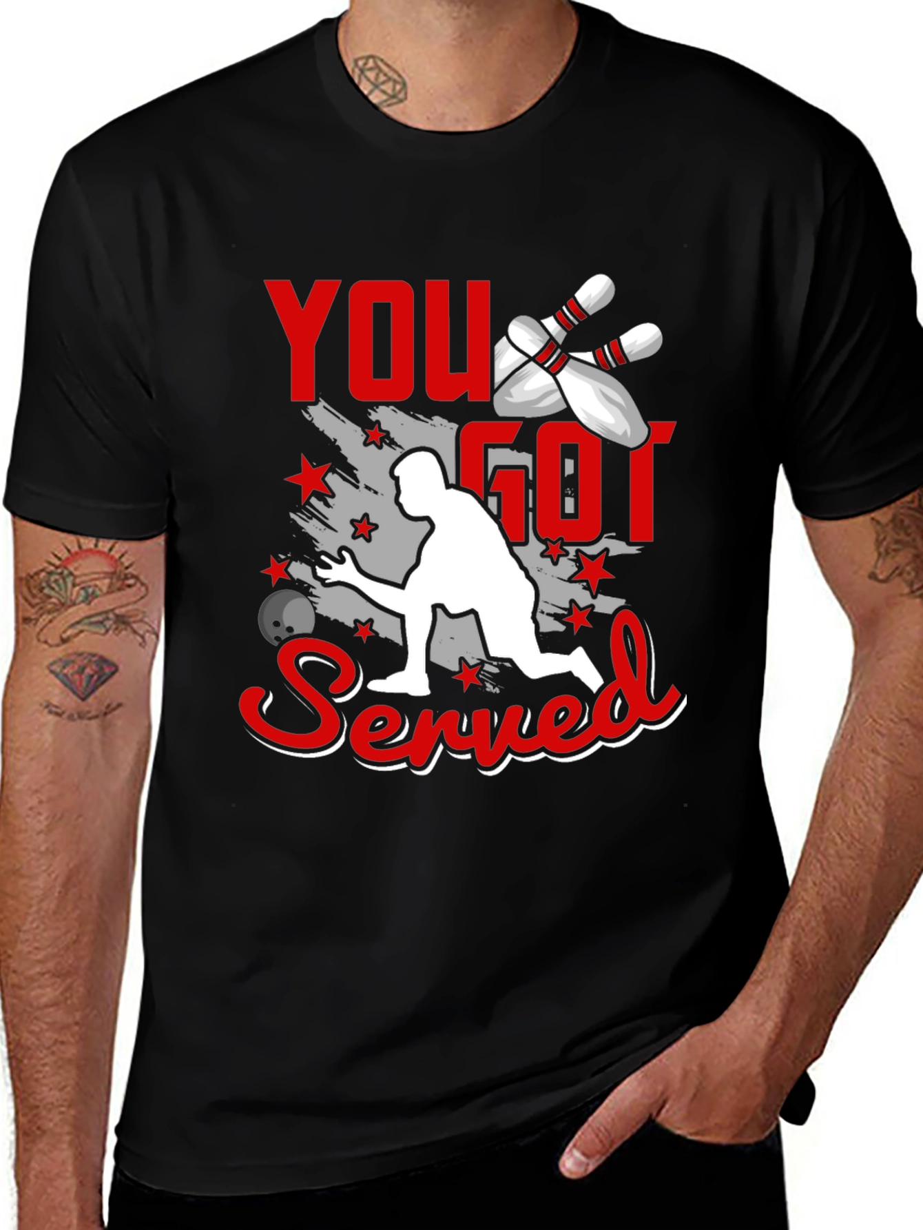 Variant 29 of You Got Served Bowling Graphic Tee