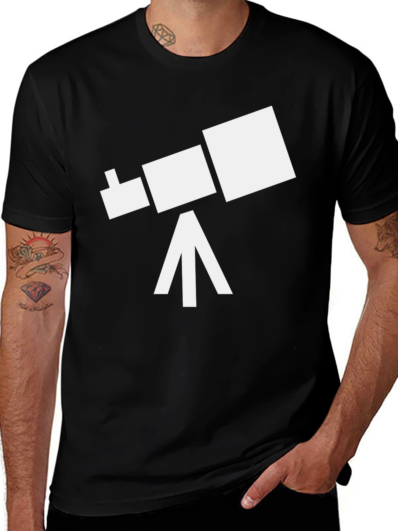 Variant 20 of Telescope Graphic Tee - Stargazer Shirt