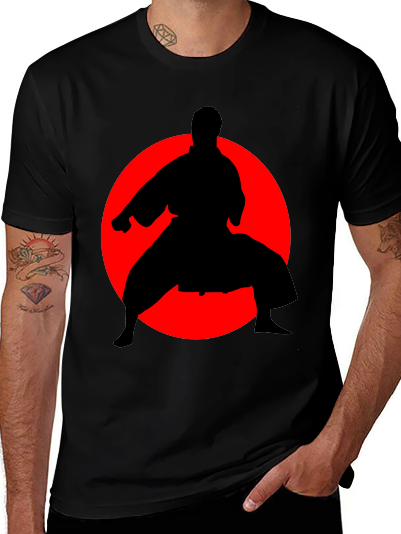 Variant 22 of Karate Silhouette T-Shirt