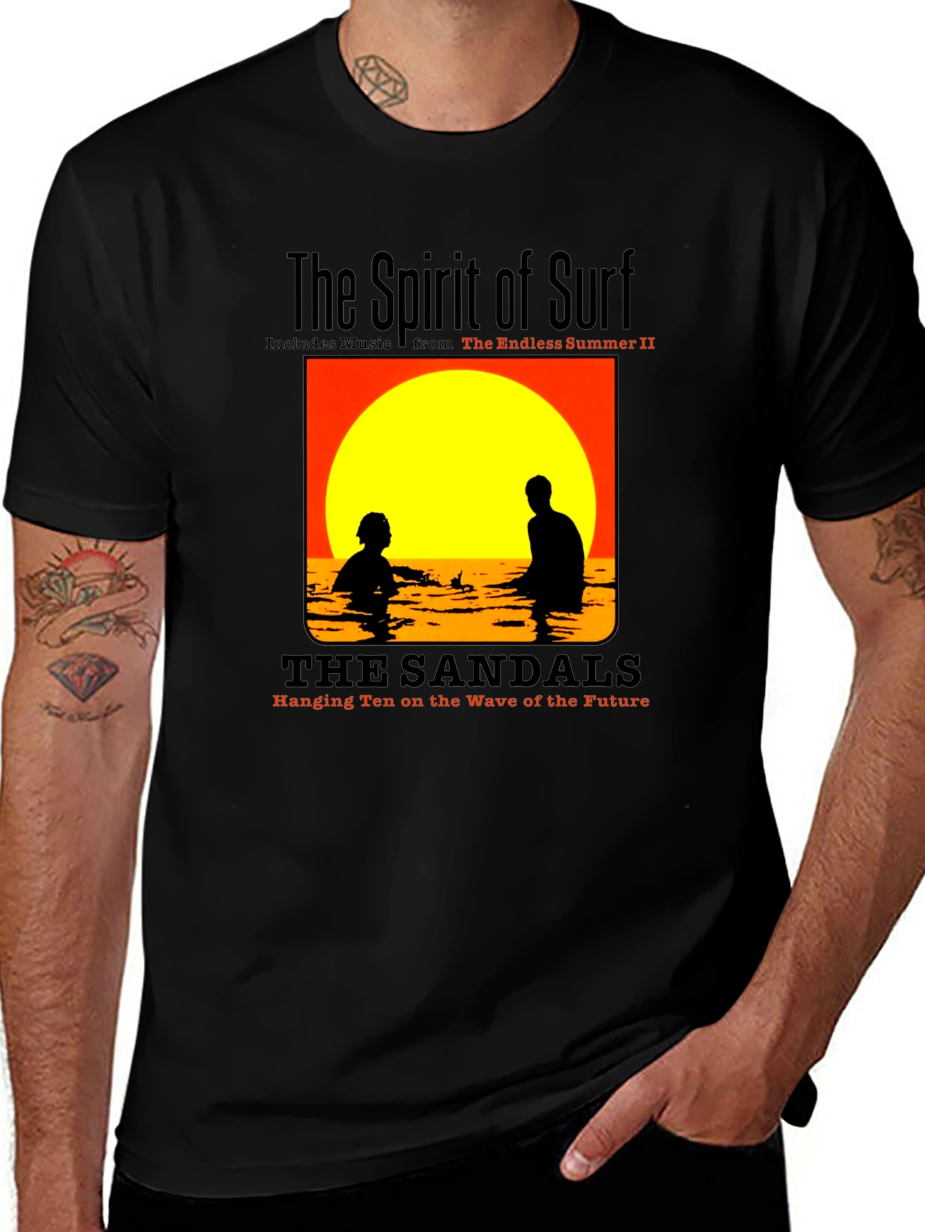Variant 24 of The Spirit of Surf Black T-Shirt