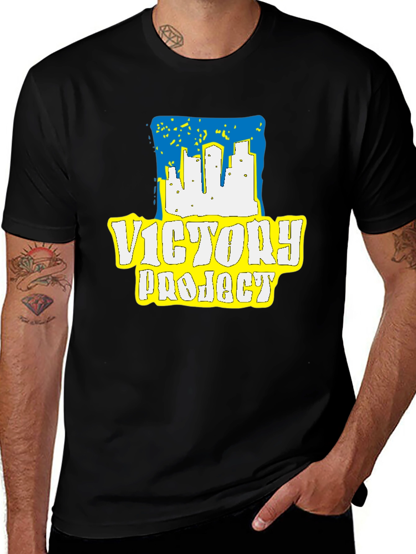 Variant 28 of Victory Project Ukraine City Skyline T-Shirt