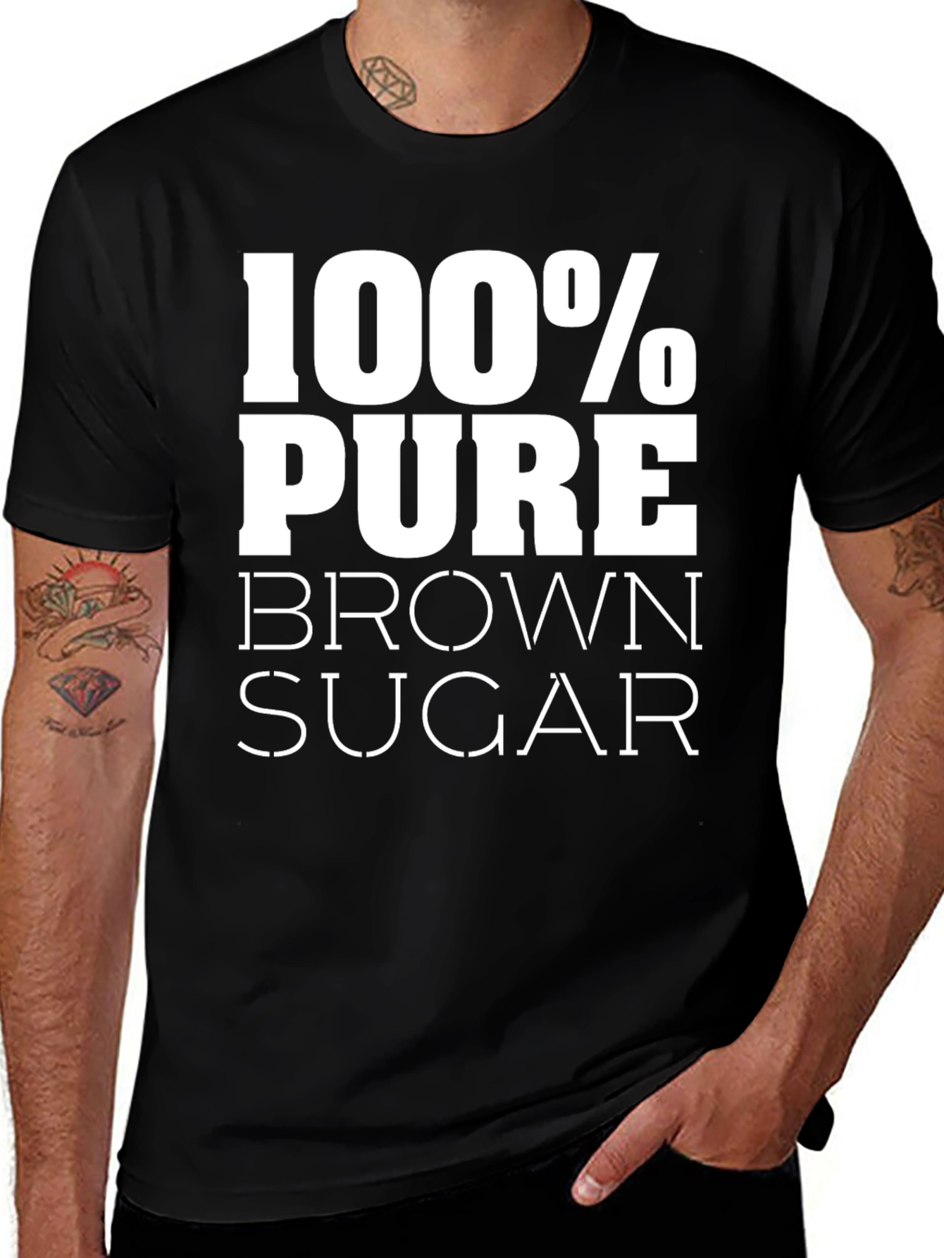 Variant 14 of 100% Pure Brown Sugar Graphic Tee