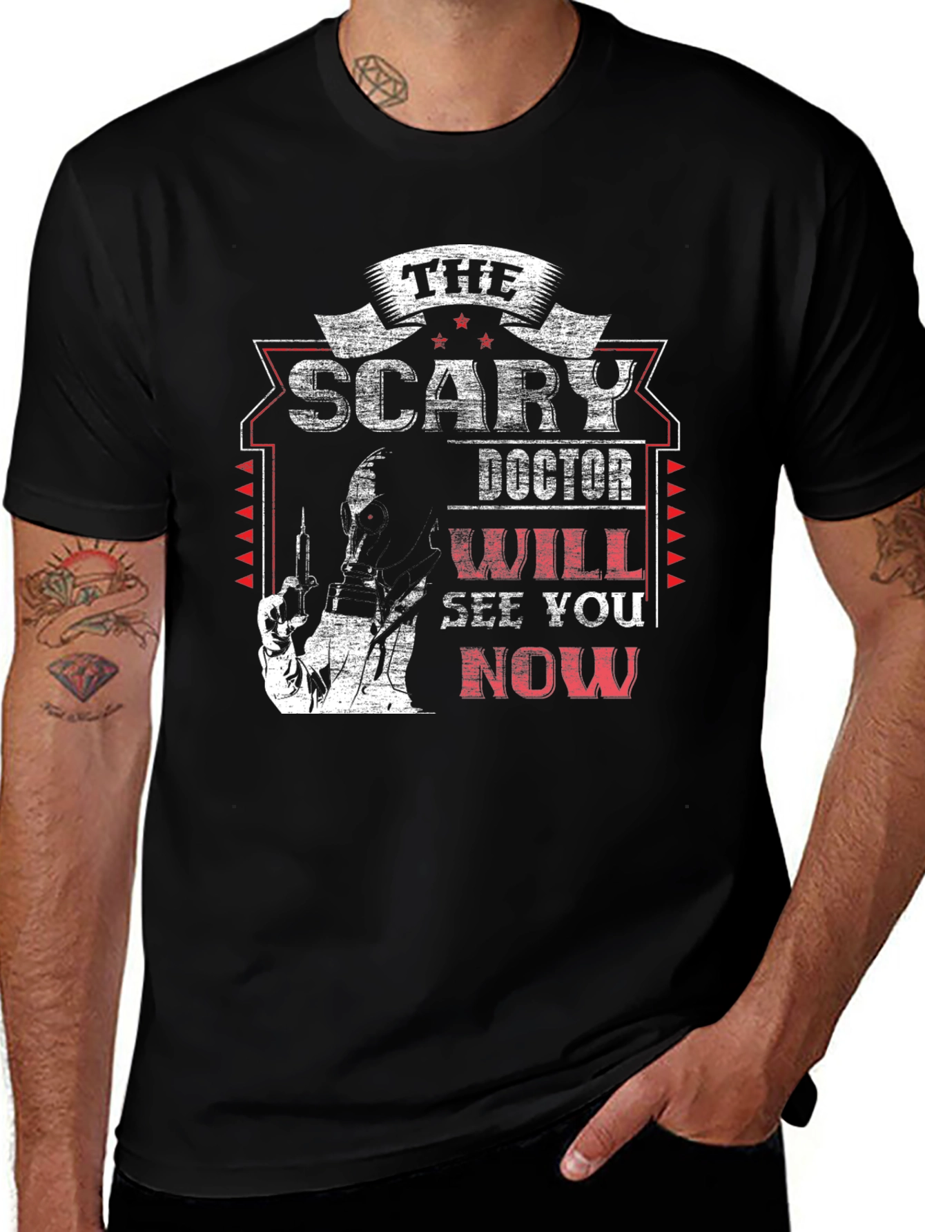 Variant 10 of Scary Doctor Graphic T-Shirt