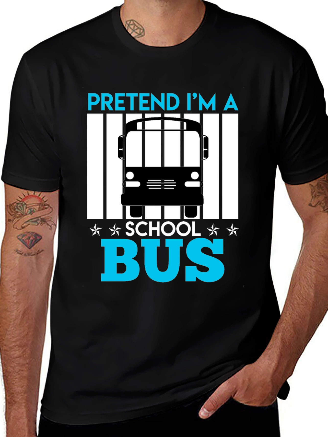 Variant 14 of Pretend I'm A School Bus Funny T-Shirt