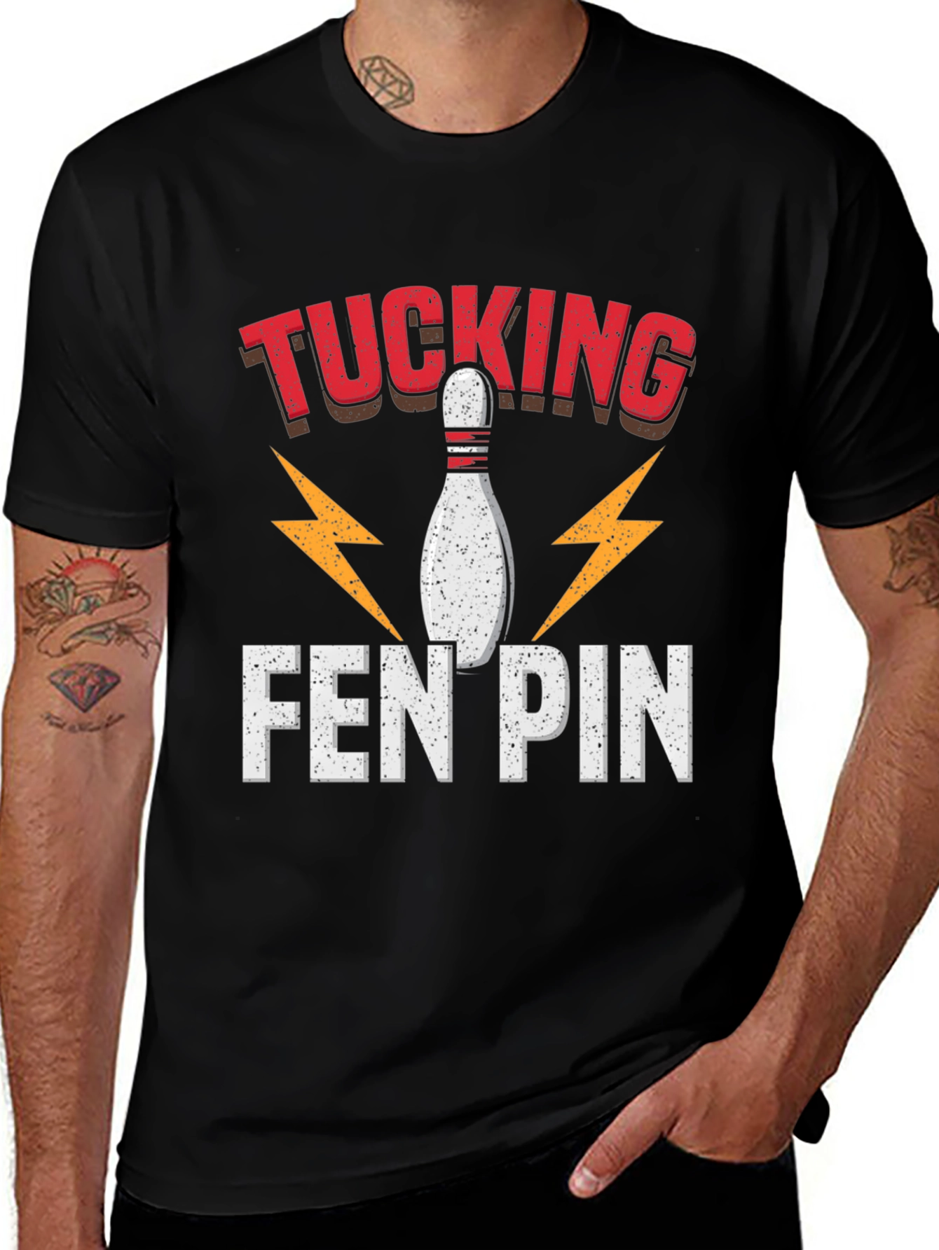 Variant 5 of Fun Bowling Strike Graphic Tee Shirt
