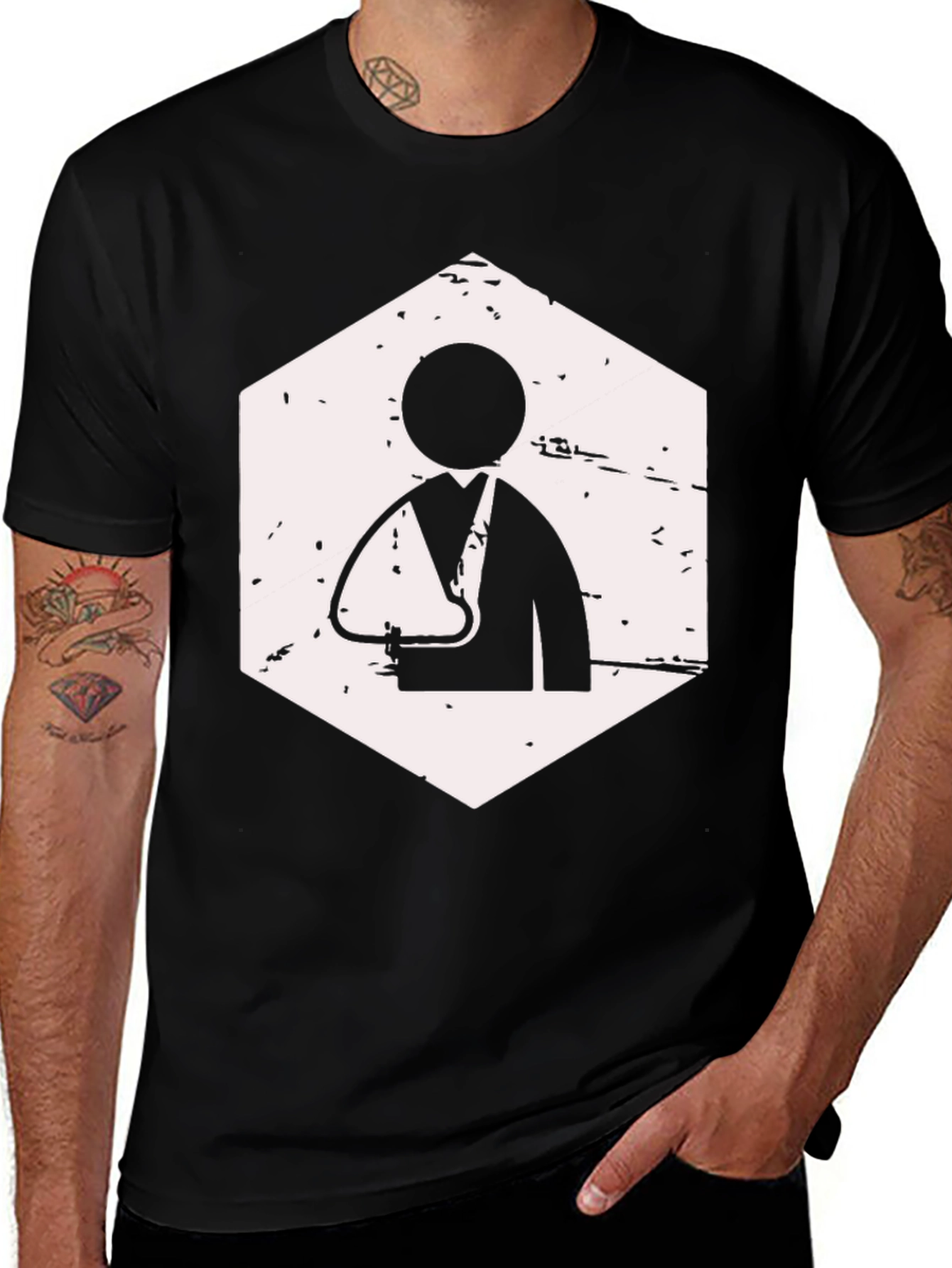 Variant 19 of Arm Sling Graphic T-Shirt