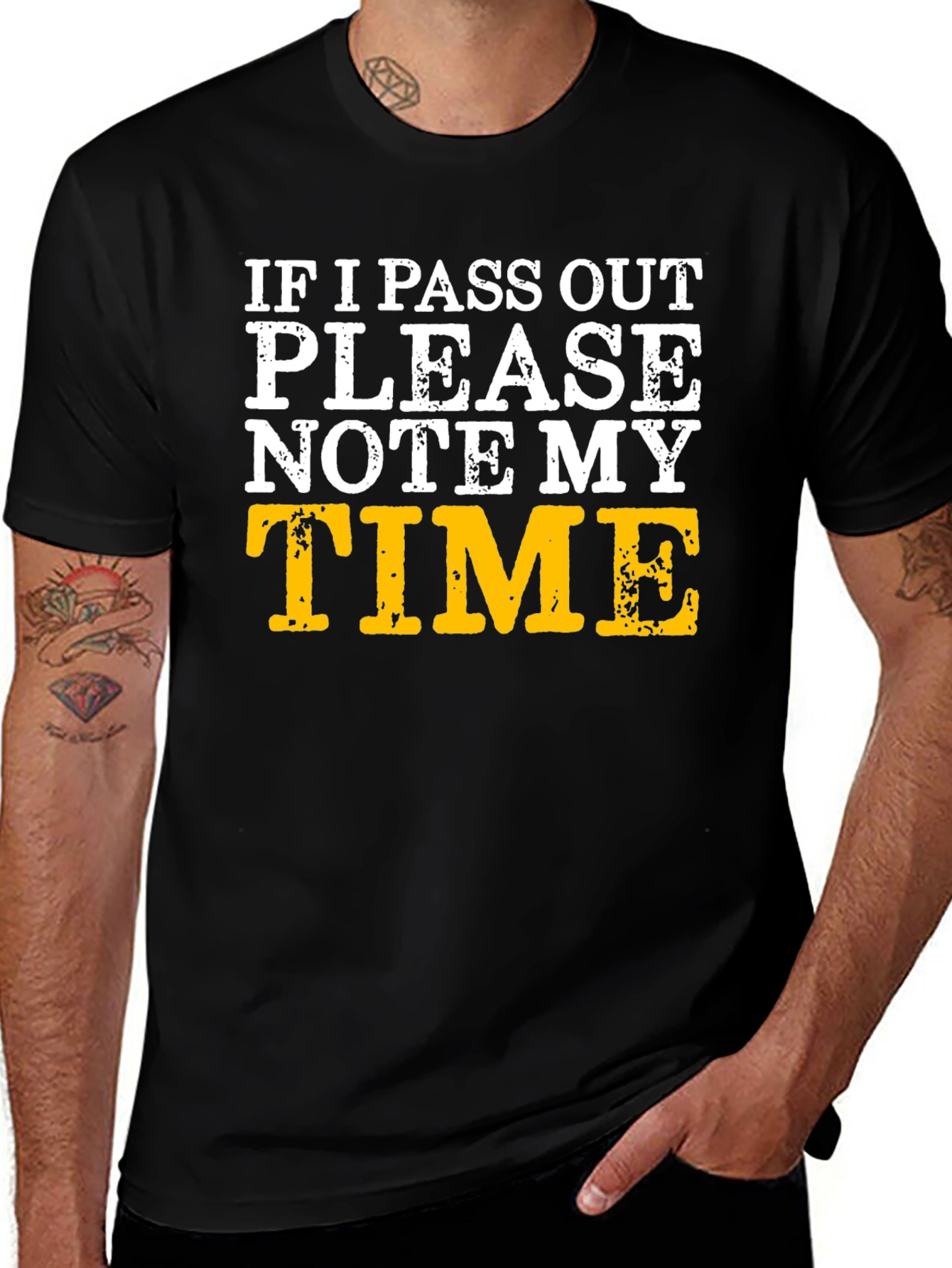 Variant 18 of Funny Running T-Shirt - Note My Time!