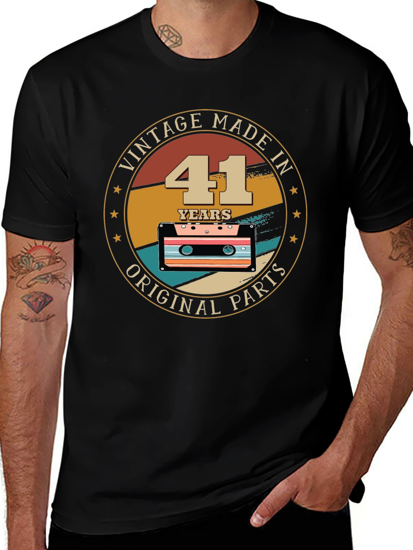 Variant 13 of Vintage Made In 41 Years Original Parts T-Shirt