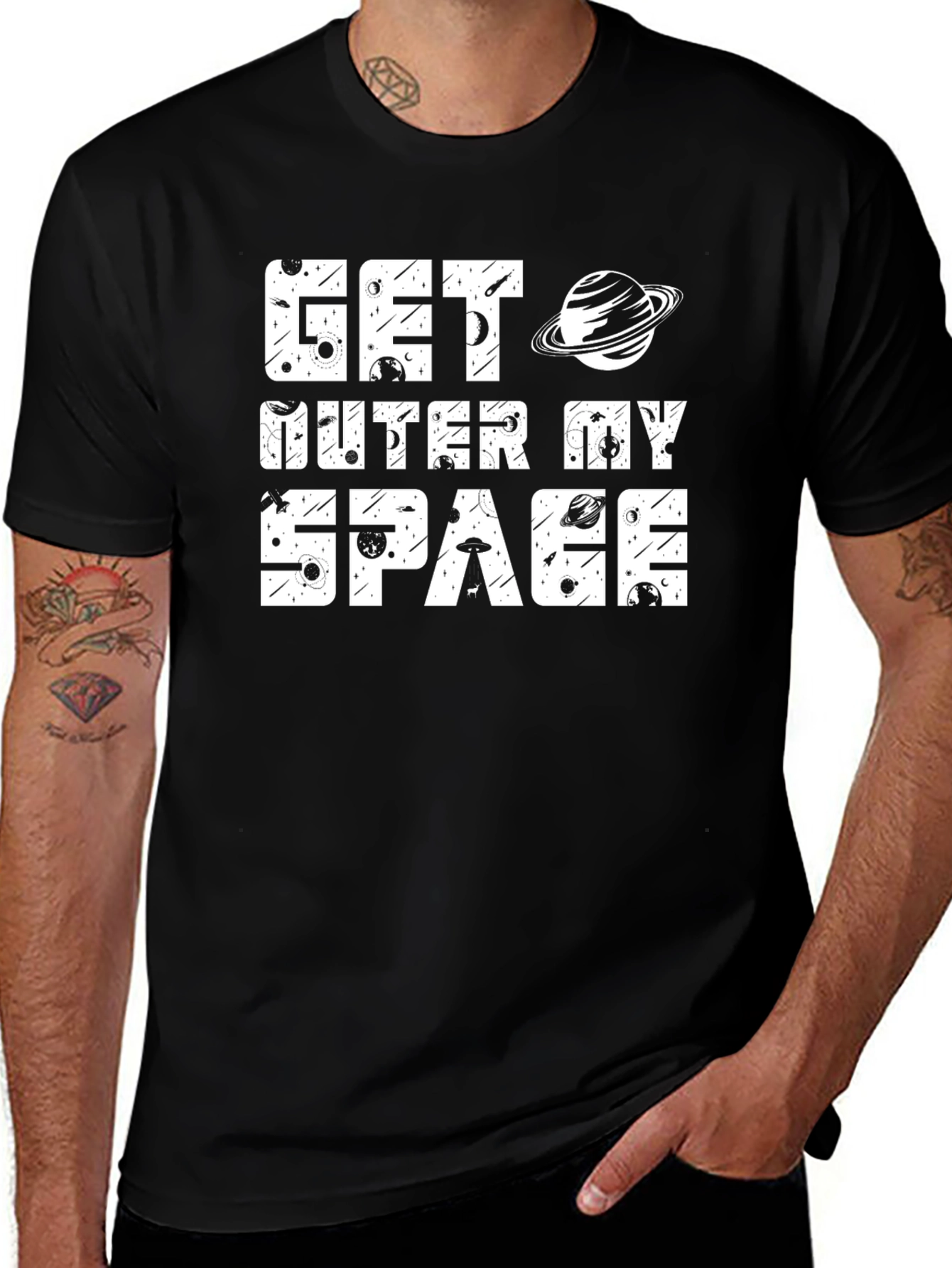 Variant 15 of Get Outer My Space Graphic T-Shirt