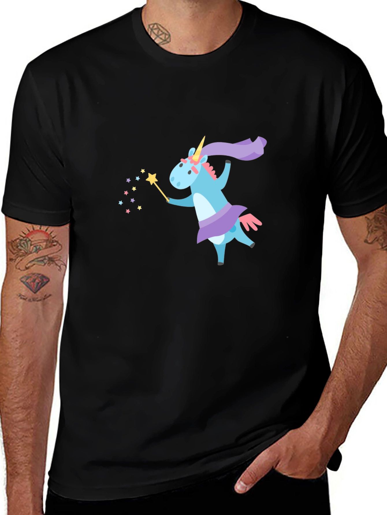 Variant 30 of Unicorn Magic Black T-Shirt