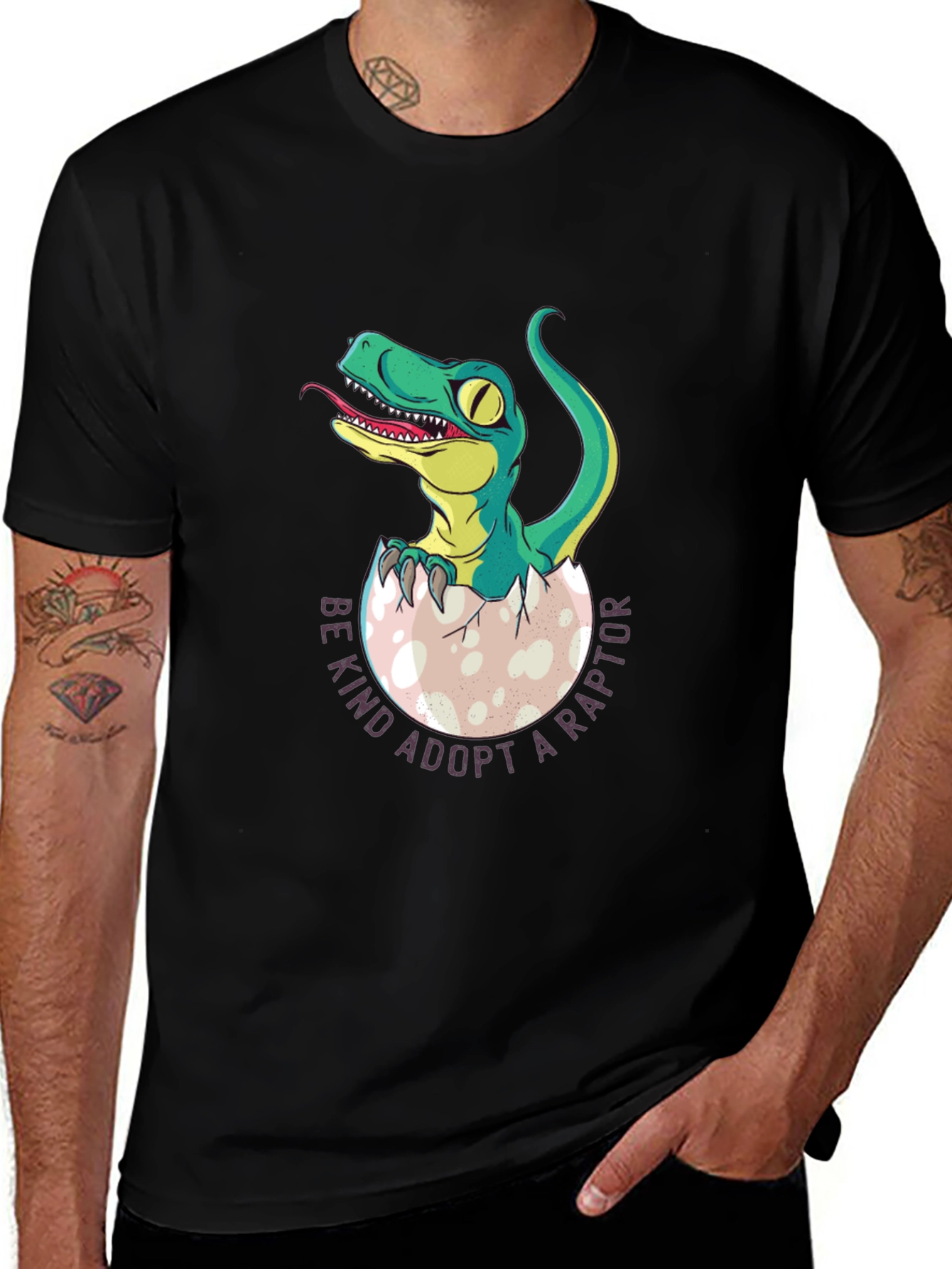 Variant 20 of Adopt a Raptor T-Shirt - Unique Dinosaur Tee