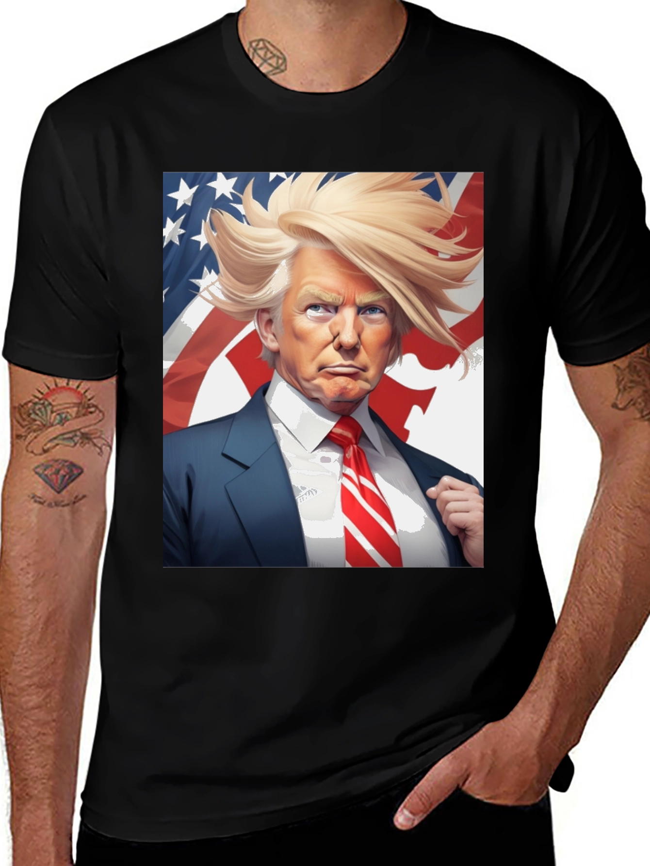 Trump Art Graphic Tee - Political Humor T-Shirt