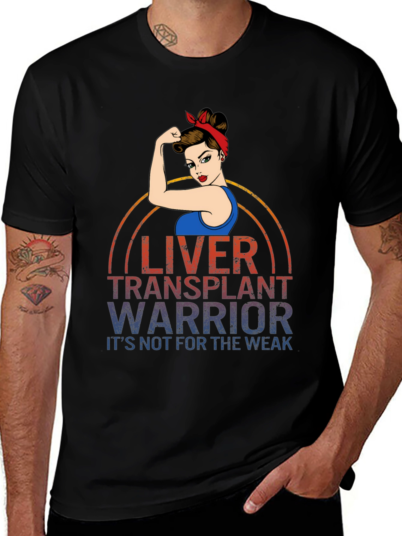 Variant 20 of Liver Transplant Warrior Graphic Tee