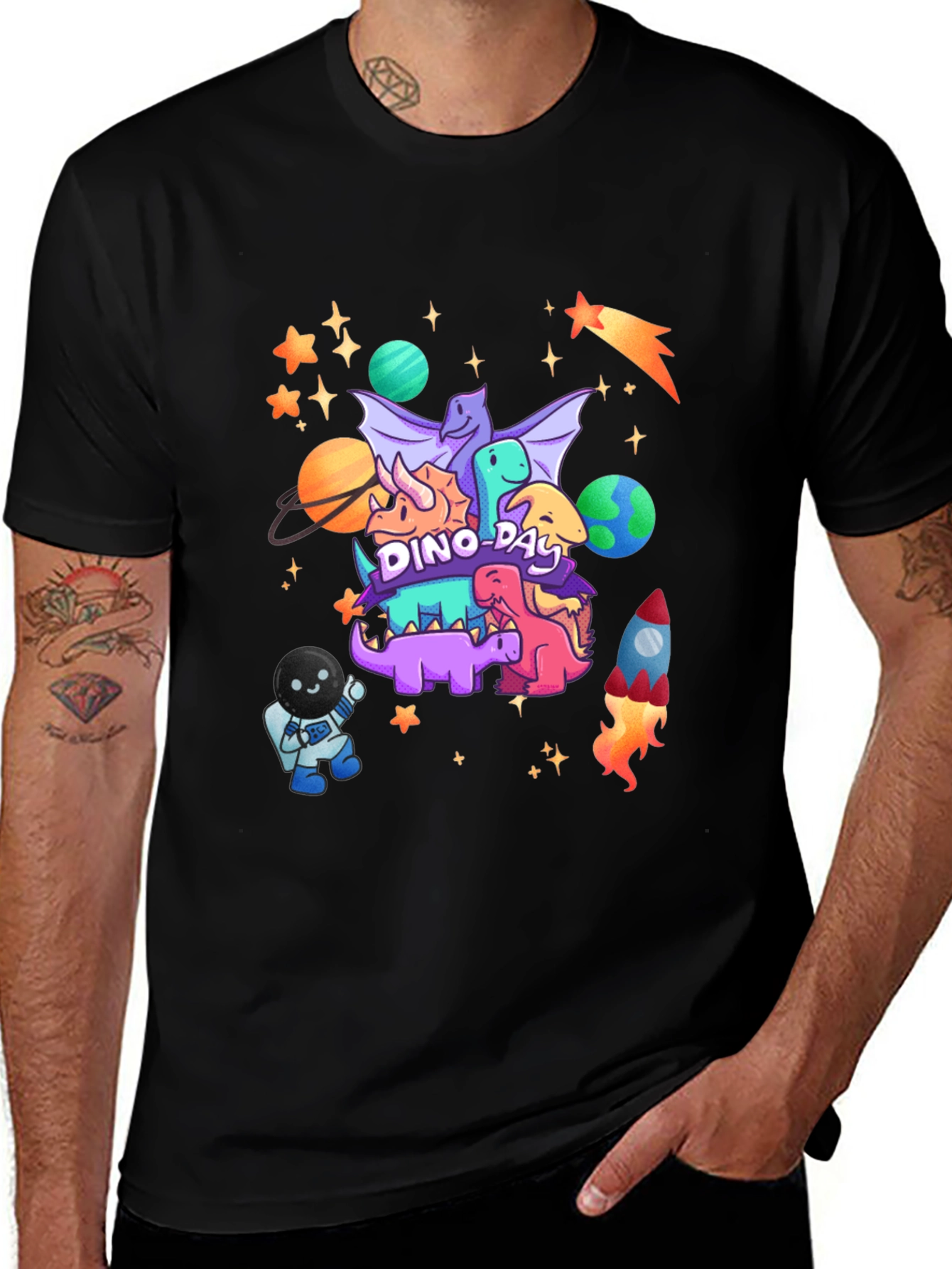 Variant 9 of Dino Day Space Adventure T-Shirt