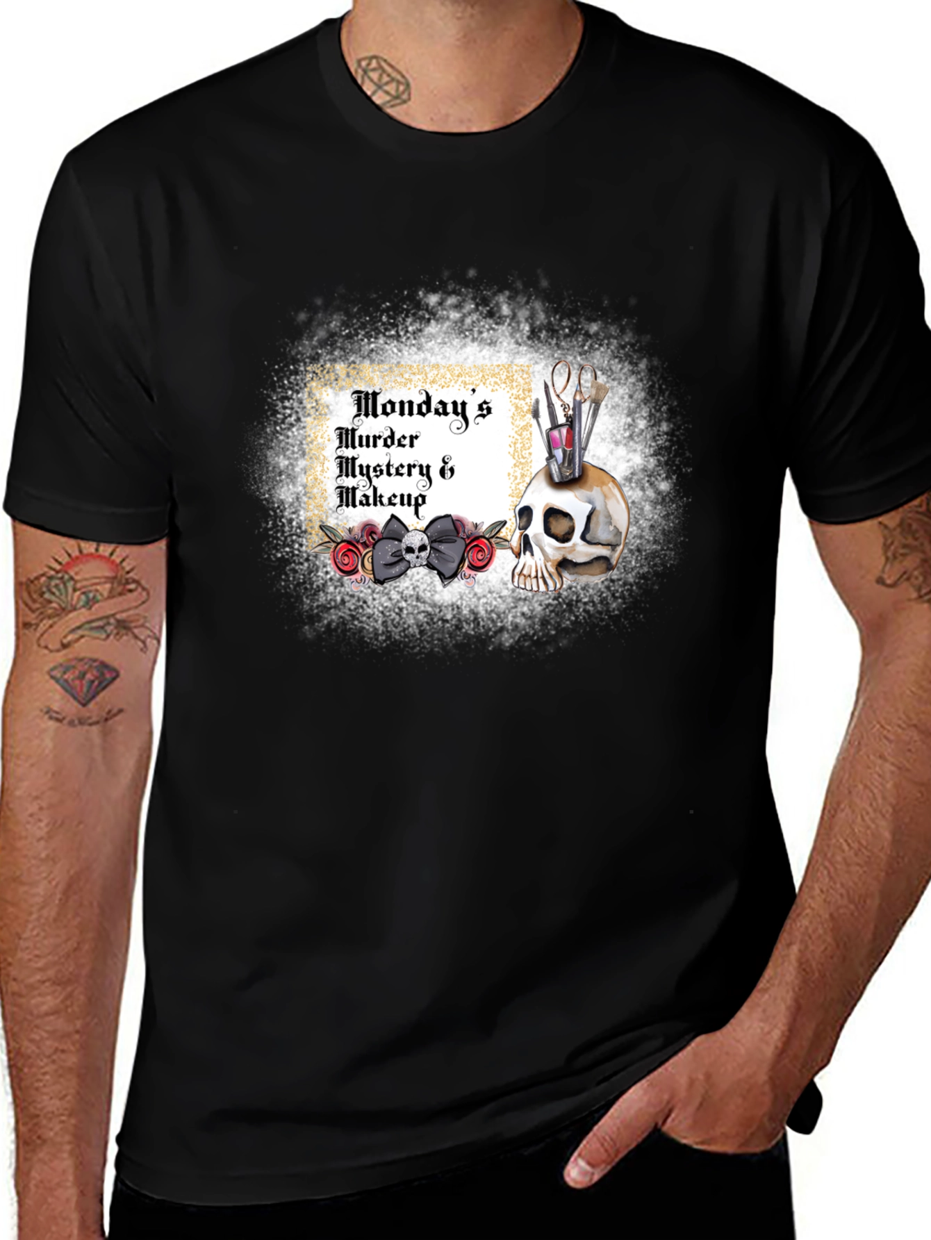 Variant 25 of Monday's Murder Mystery & Makeup T-Shirt