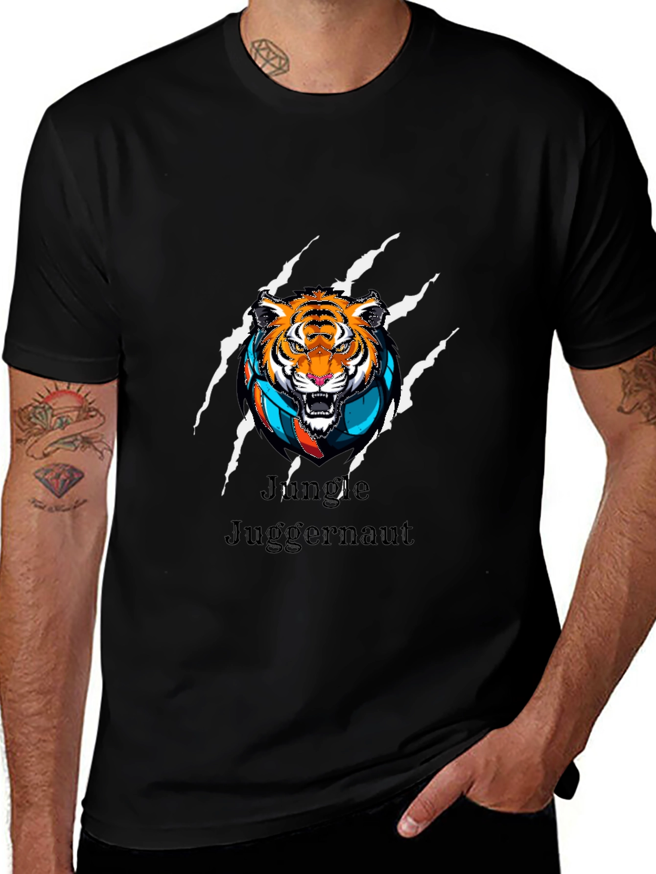 Variant 13 of Jungle Juggernaut Tiger Graphic Tee
