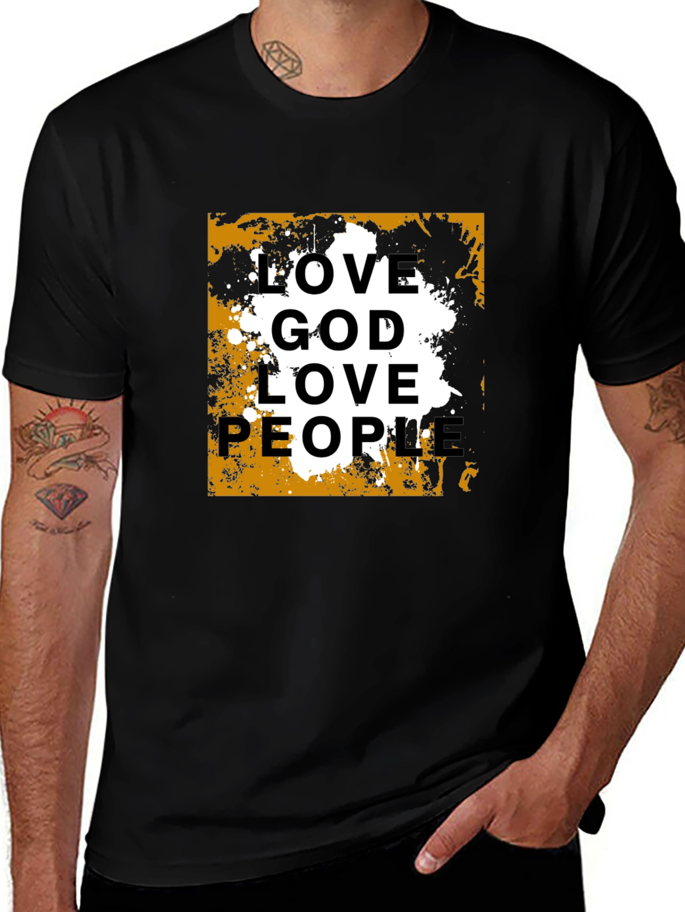 Variant 13 of Love God Love People Graphic Tee