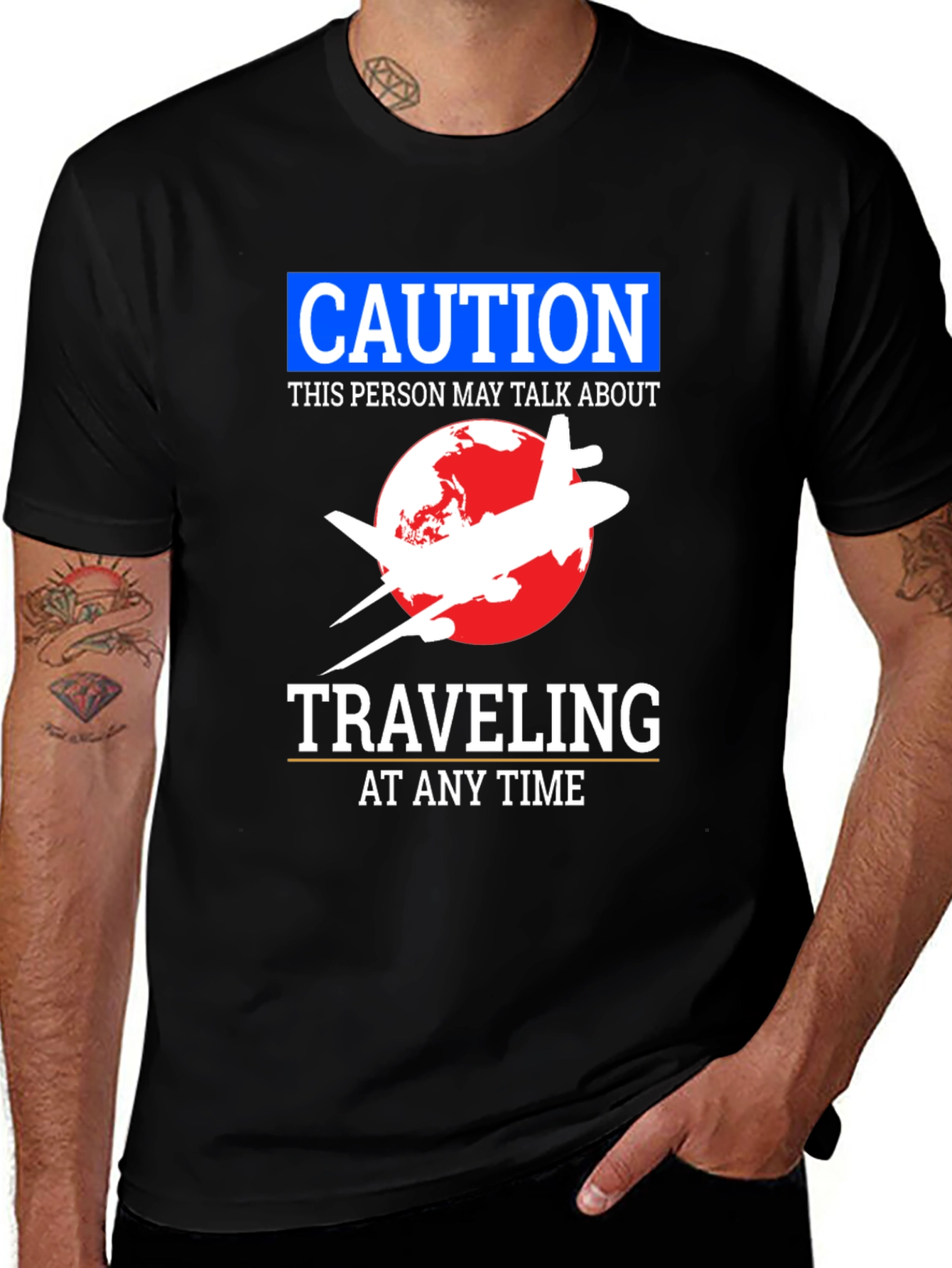 Variant 14 of Caution Traveling T-Shirt