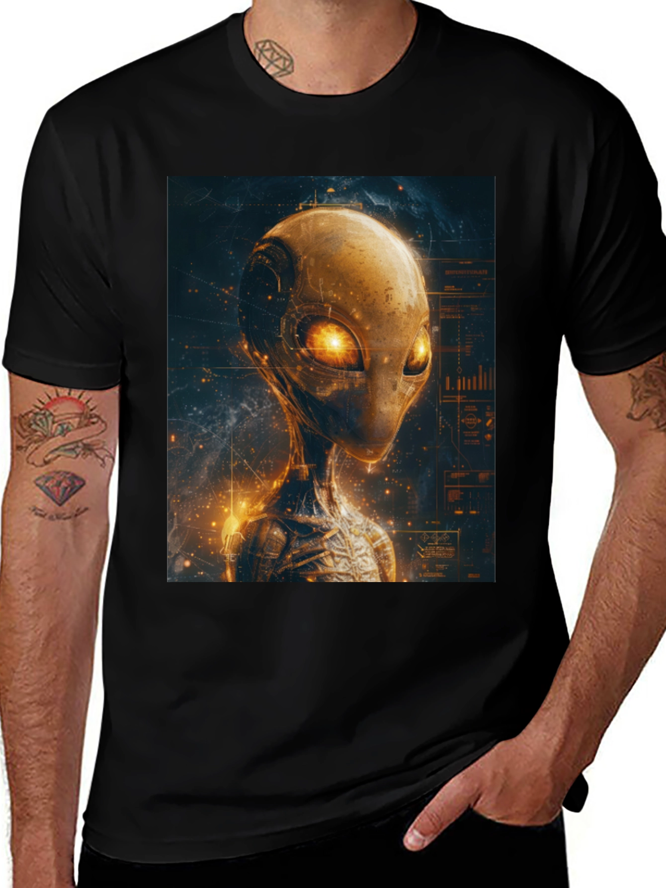 Variant 28 of Sci-Fi Alien Graphic Tee