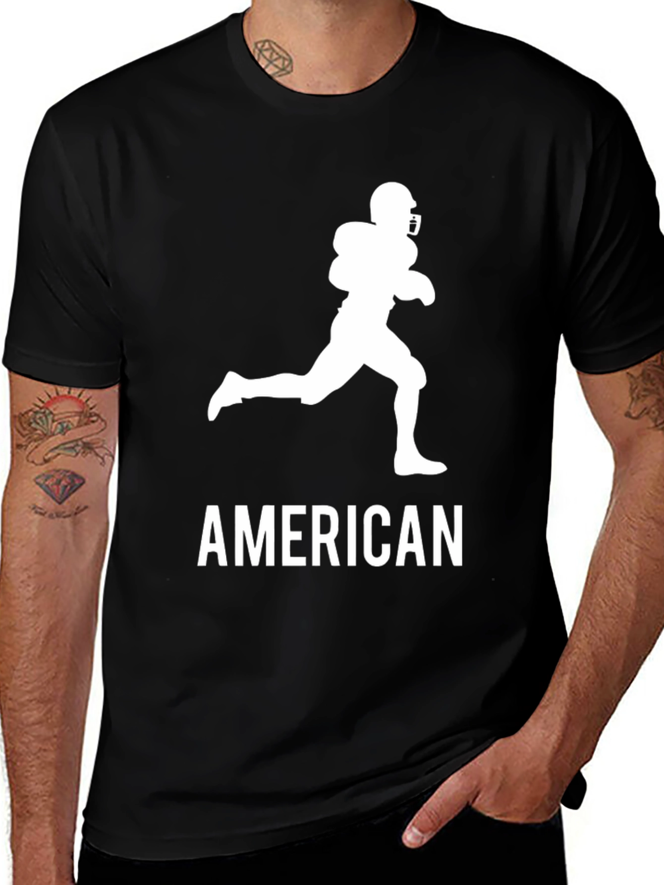 Variant 5 of American Football Player Graphic Tee