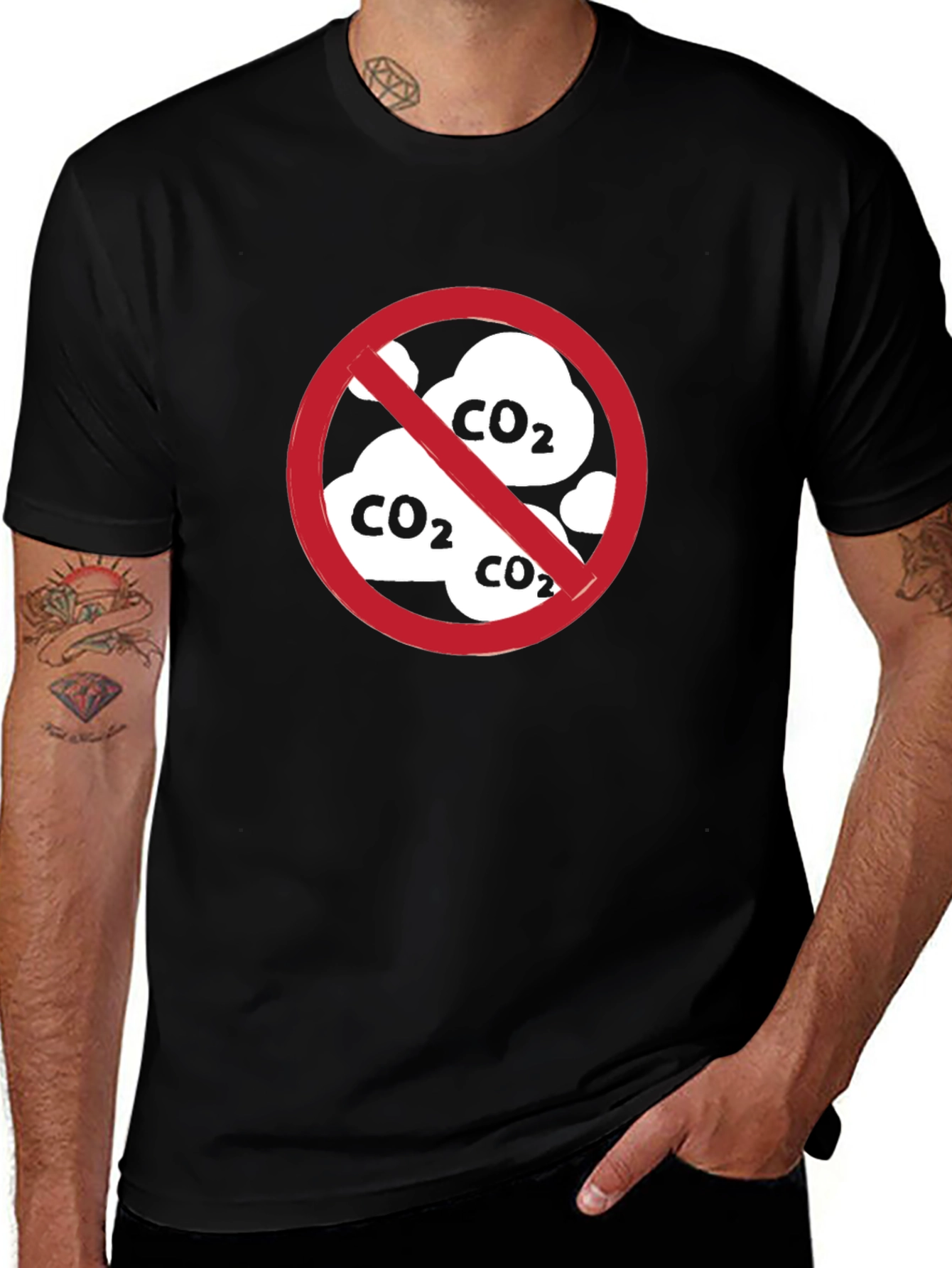 No CO2 T-Shirt - Environmental Awareness Tee