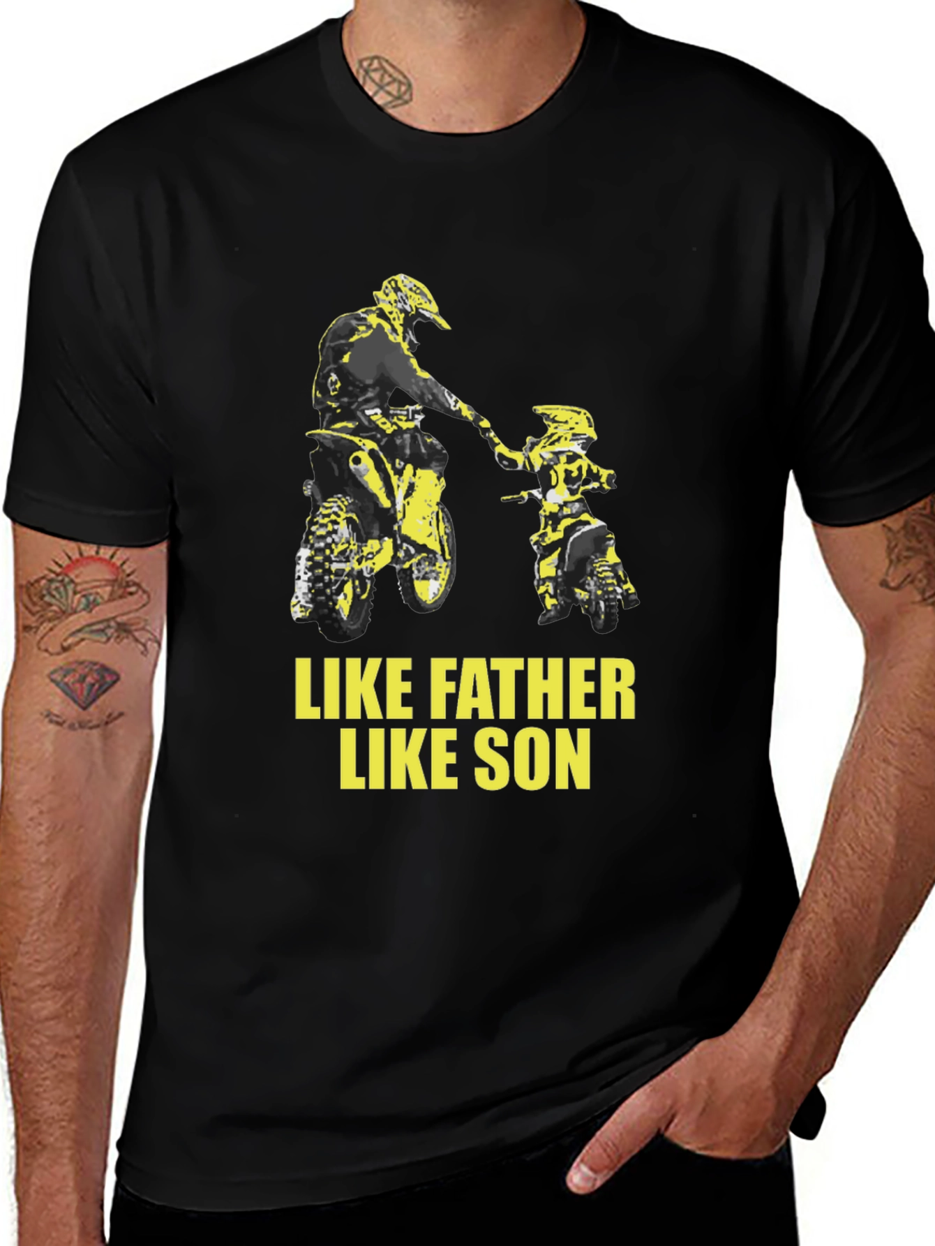 Variant 15 of Like Father Like Son Motocross Graphic Tee