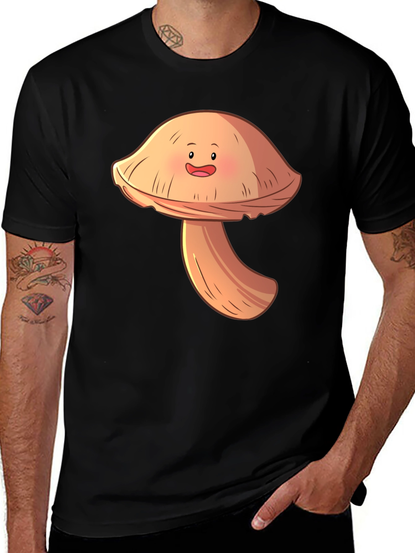 Variant 4 of Cute Mushroom Graphic T-Shirt