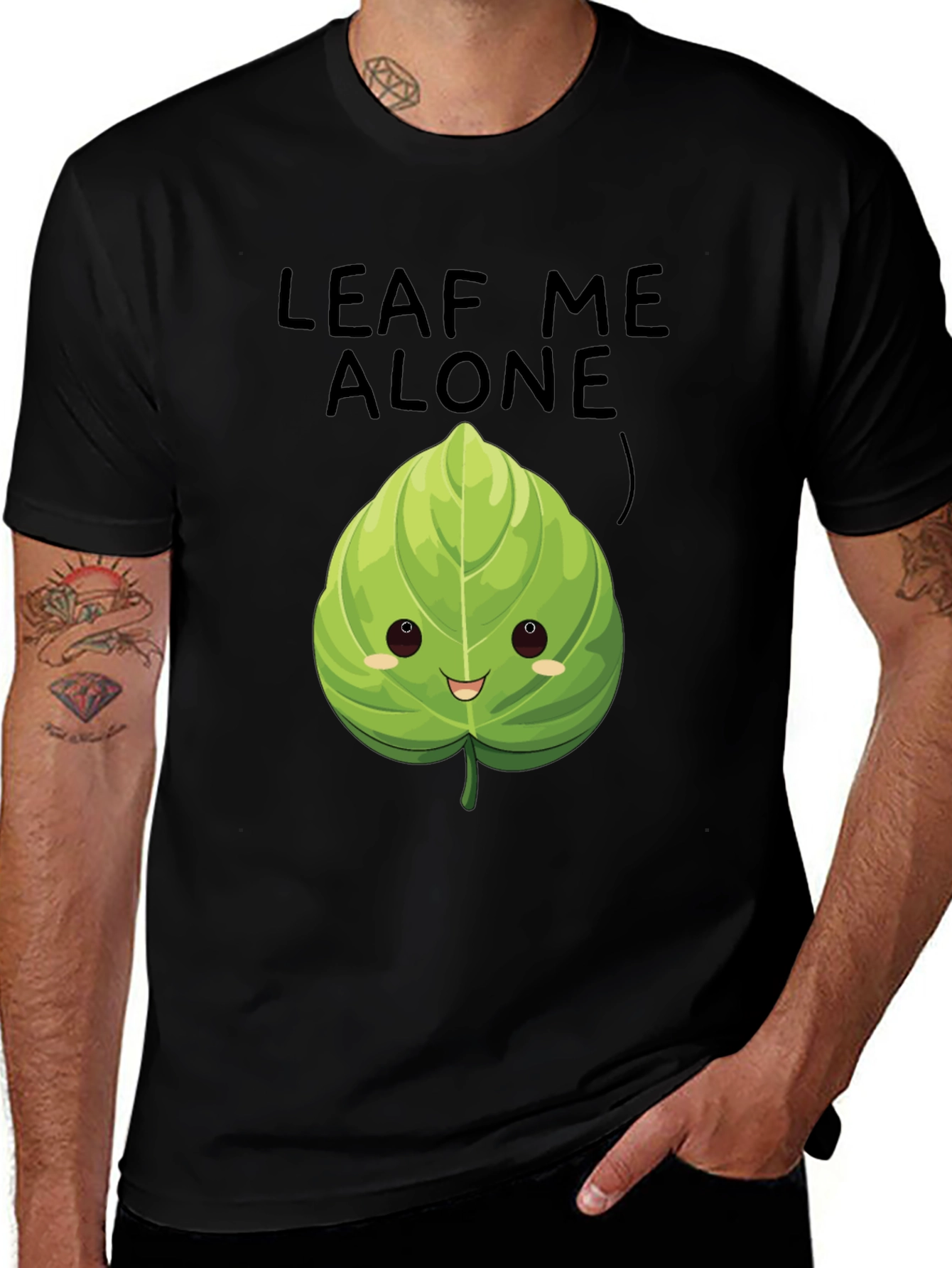 Variant 25 of Leaf Me Alone T-Shirt - Funny Graphic Tee