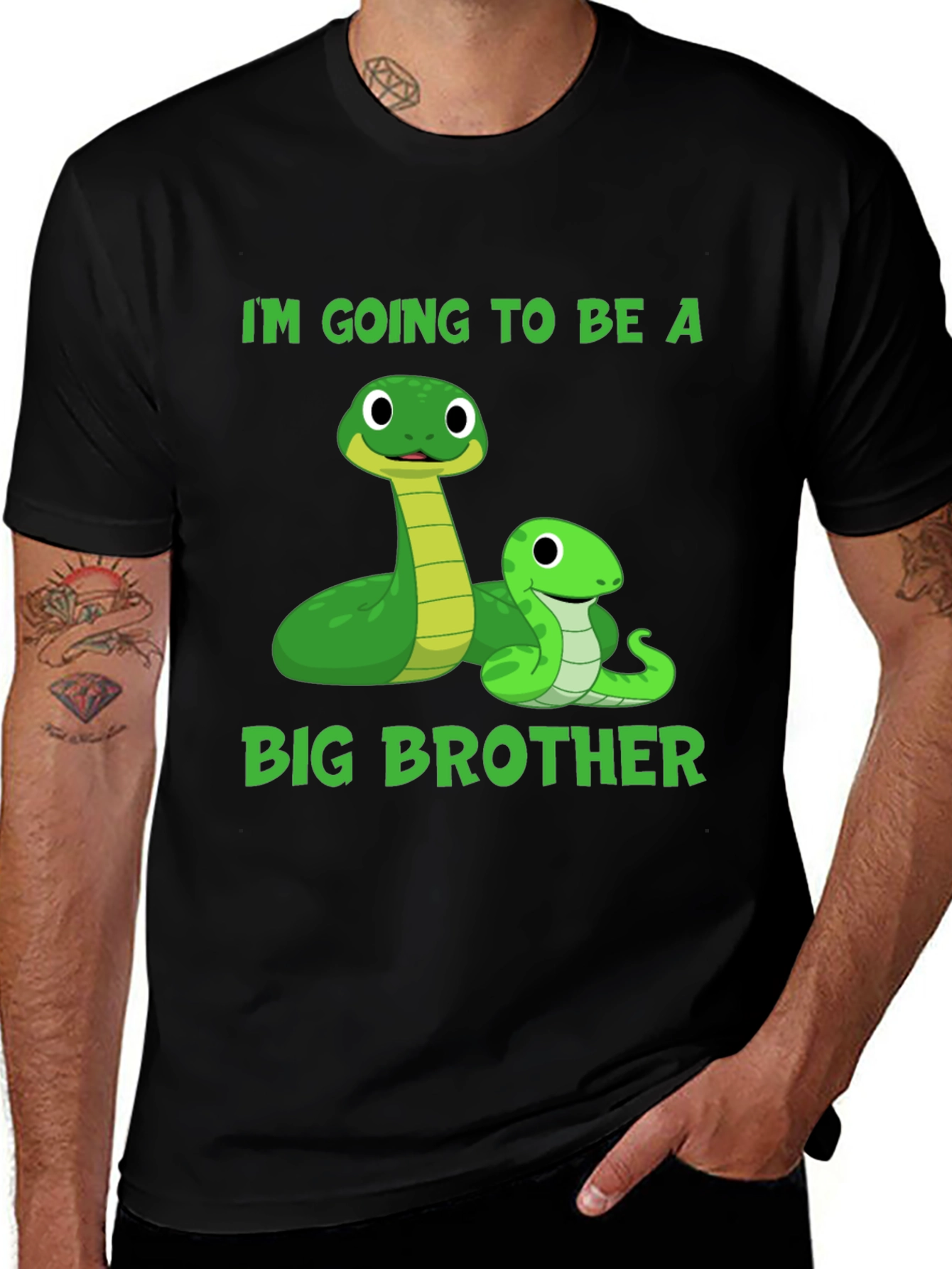 Variant 16 of I'm Going To Be A Big Brother Snake T-Shirt