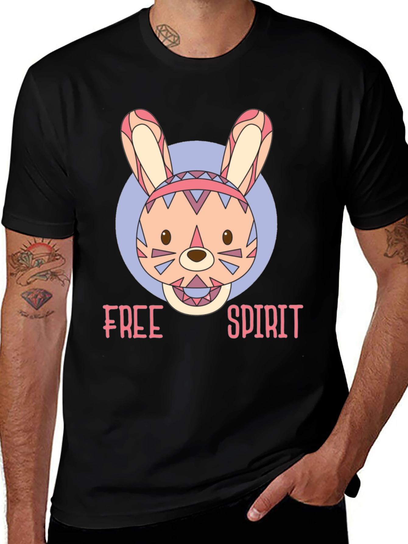 Free Spirit Bunny Graphic Tee