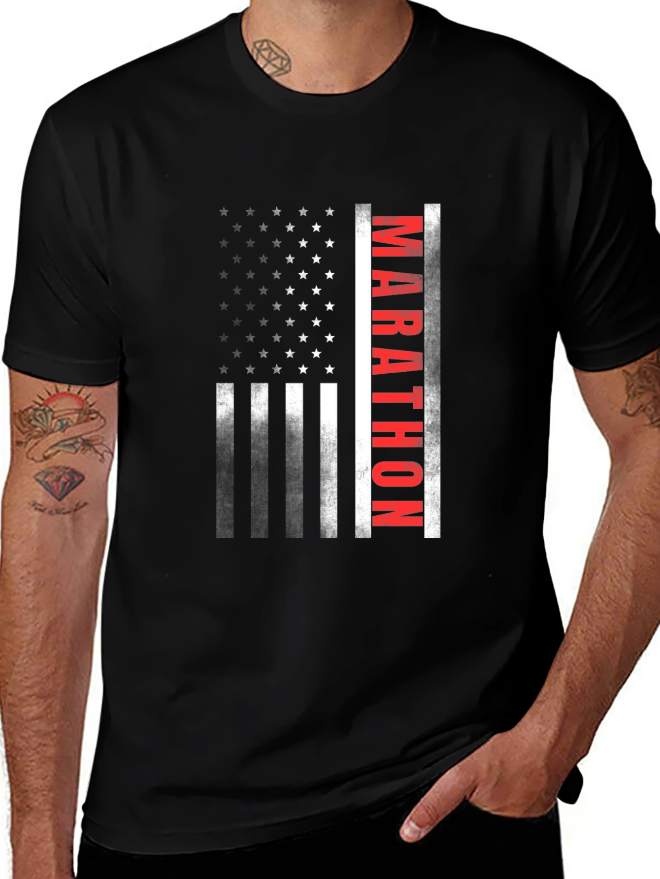 Variant 18 of Marathon Flag Graphic T-Shirt