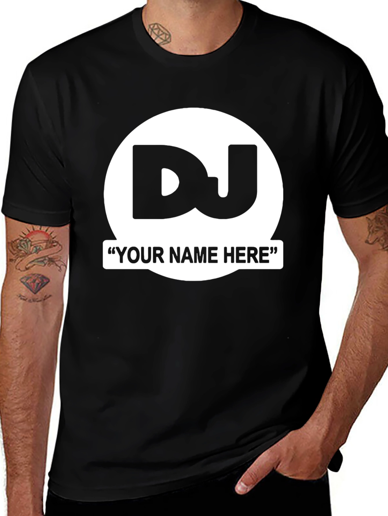 Customizable DJ T-Shirt - Personalize Your Style!