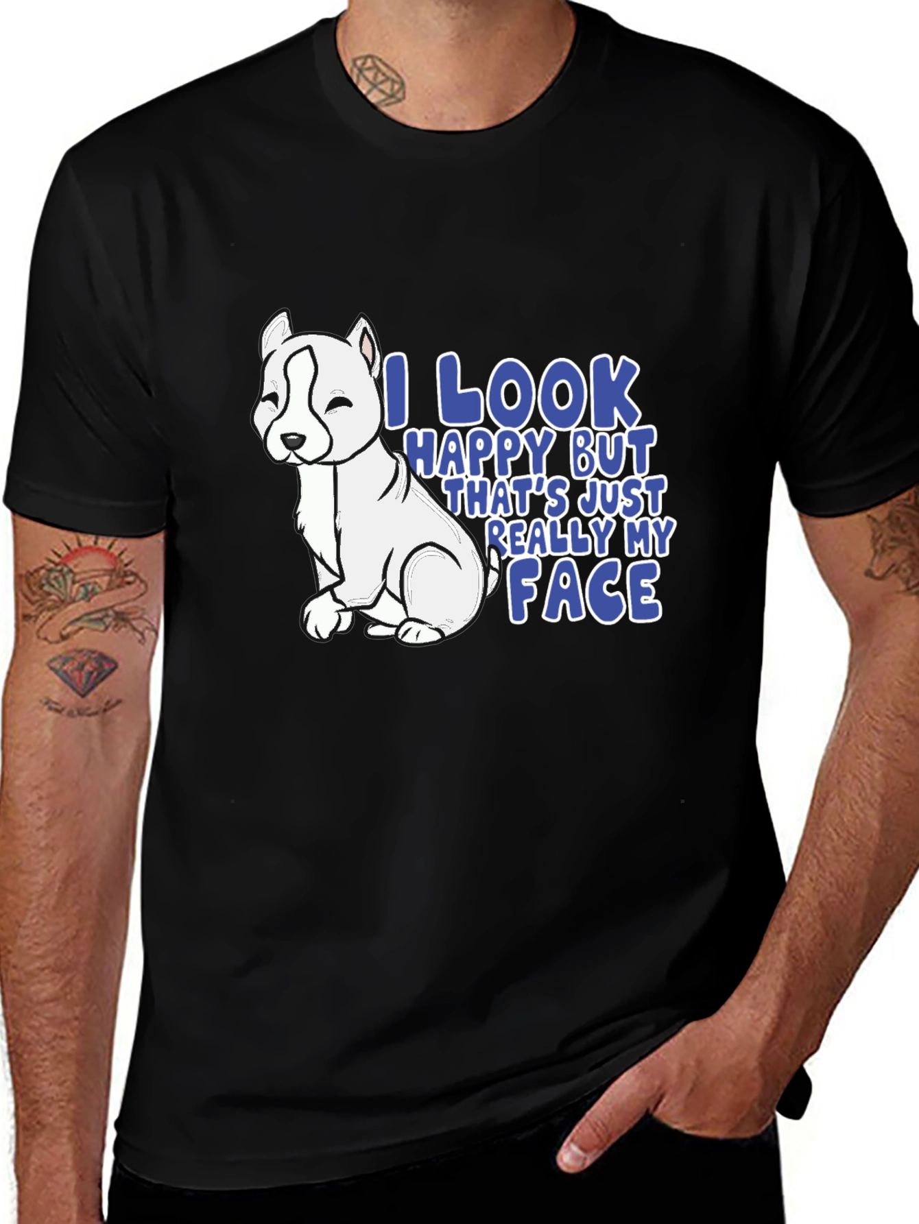 Variant 5 of Funny Dog Face T-Shirt