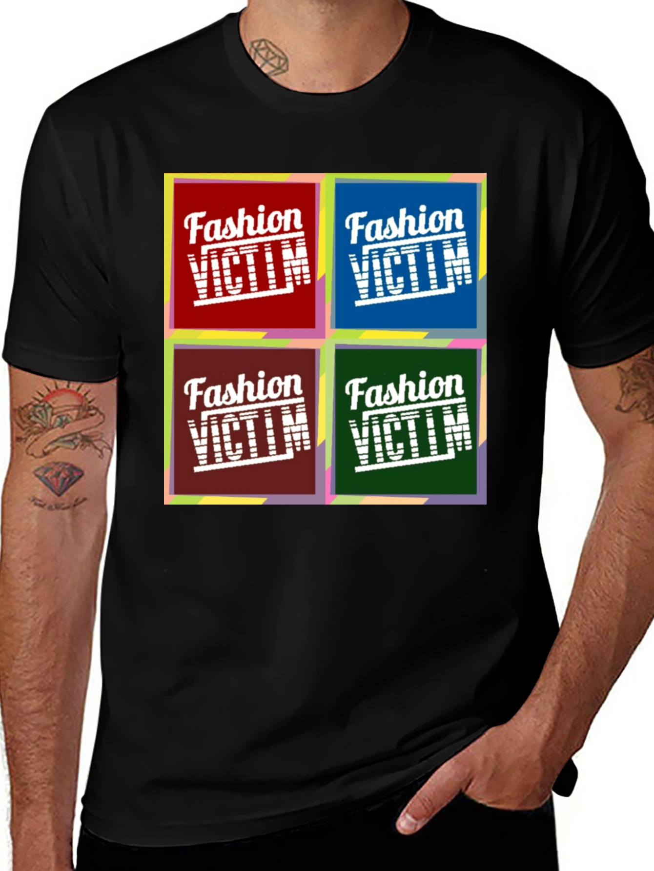 Fashion Victim T-Shirt Pop Art Design