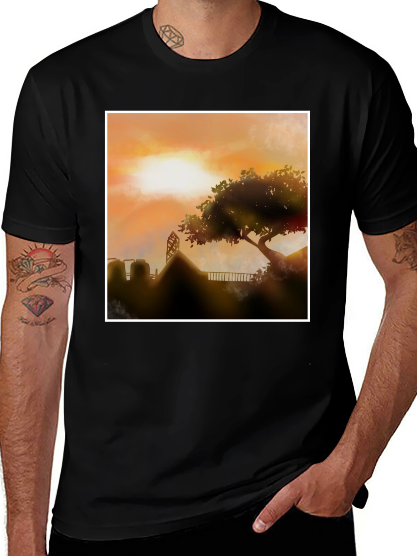 Variant 21 of Sunset Vista Graphic Tee