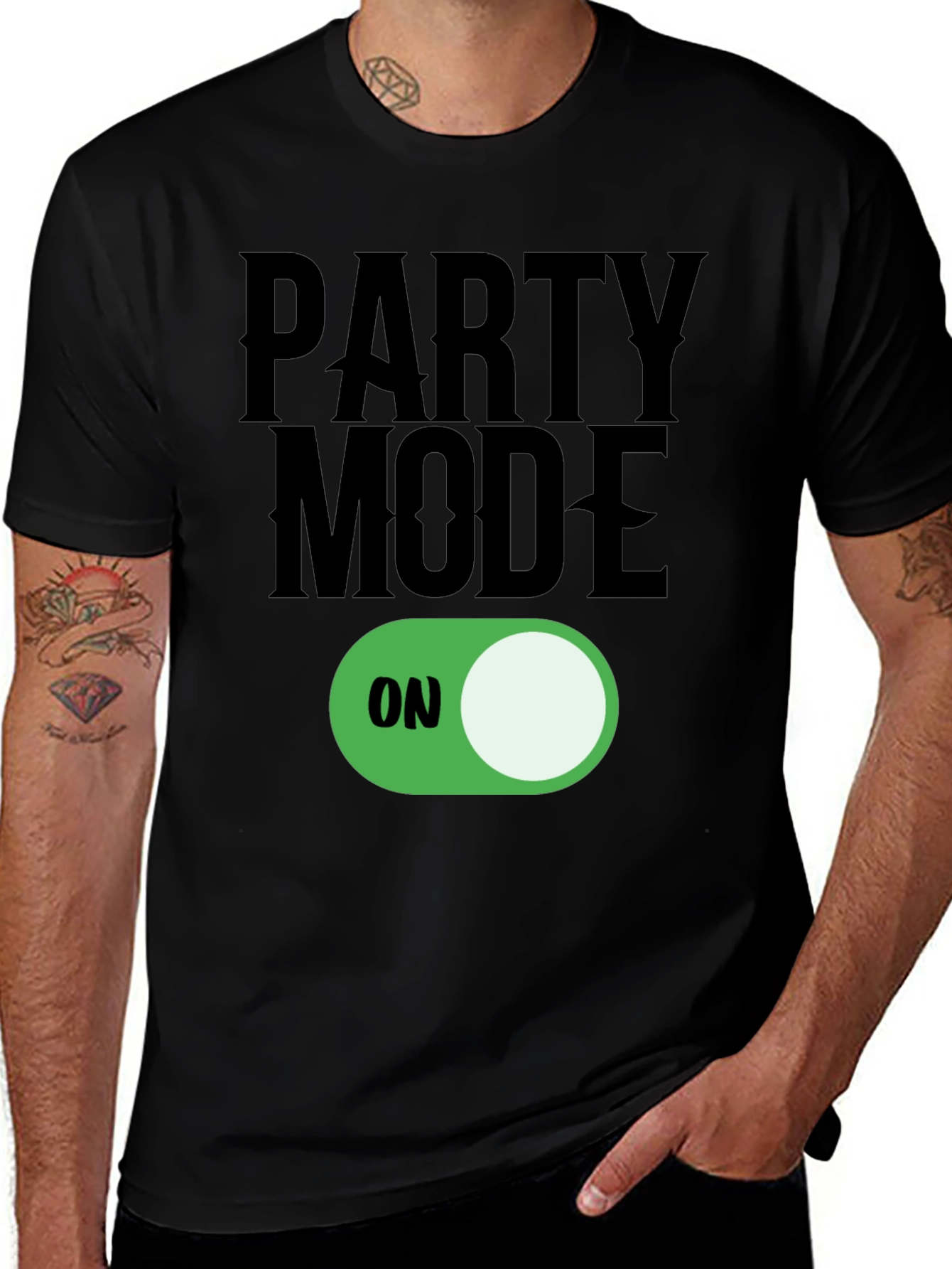 Party Mode ON T-Shirt - Fun Graphic Tee