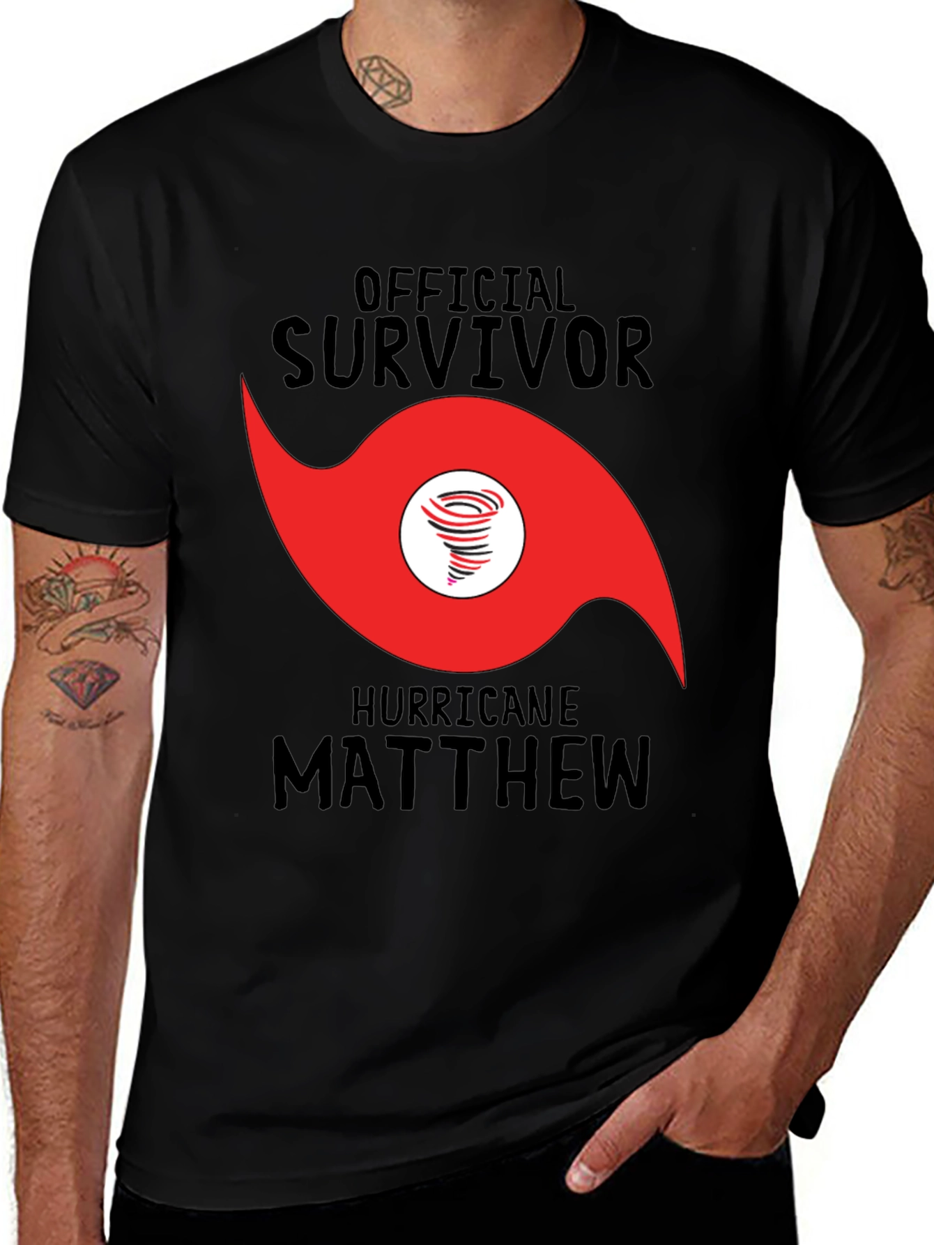 Variant 16 of Hurricane Matthew Survivor Tee