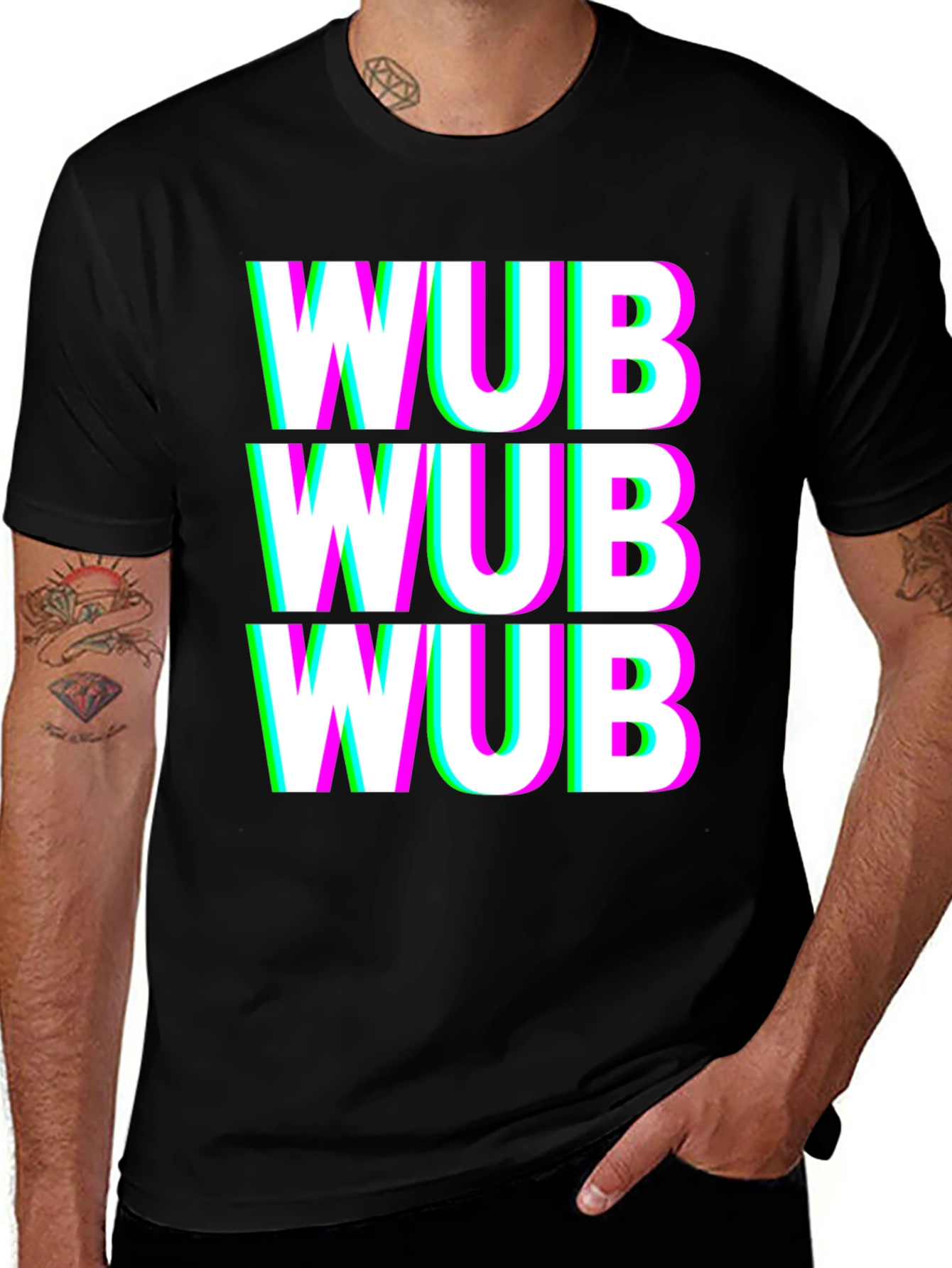 Variant 22 of WUB Glitch T-Shirt - Unique Graphic Tee