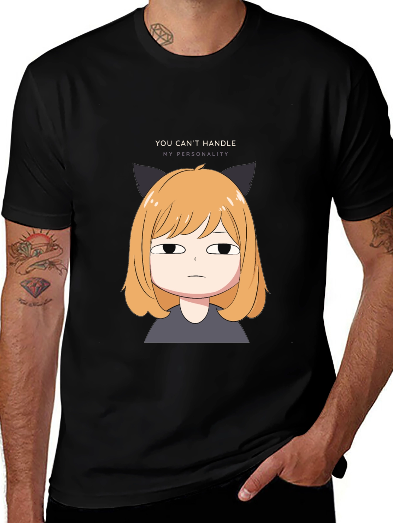 Variant 8 of Sarcastic Anime Girl T-Shirt