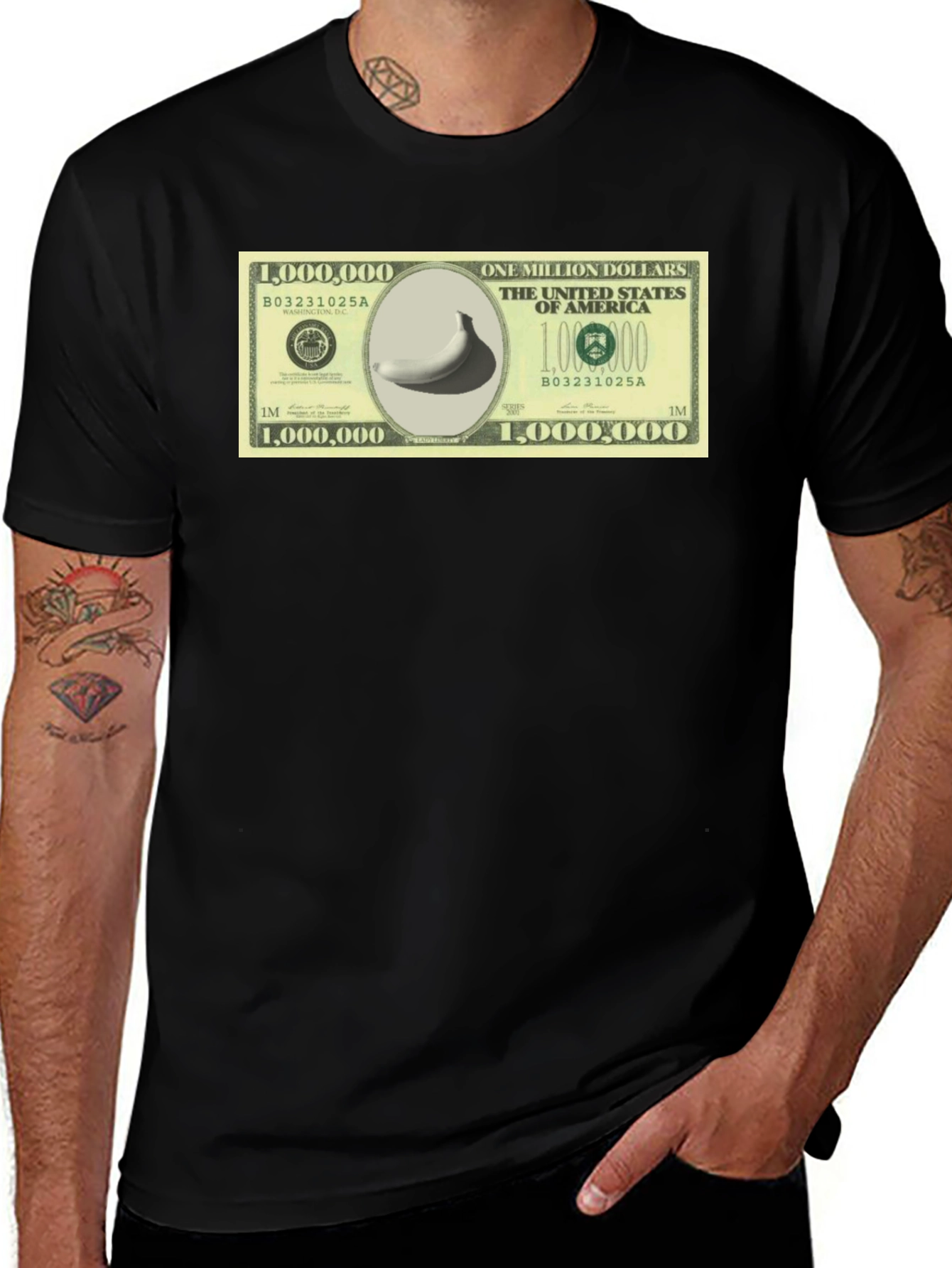 Variant 27 of Million Dollar Banana T-Shirt - Funny Novelty Tee