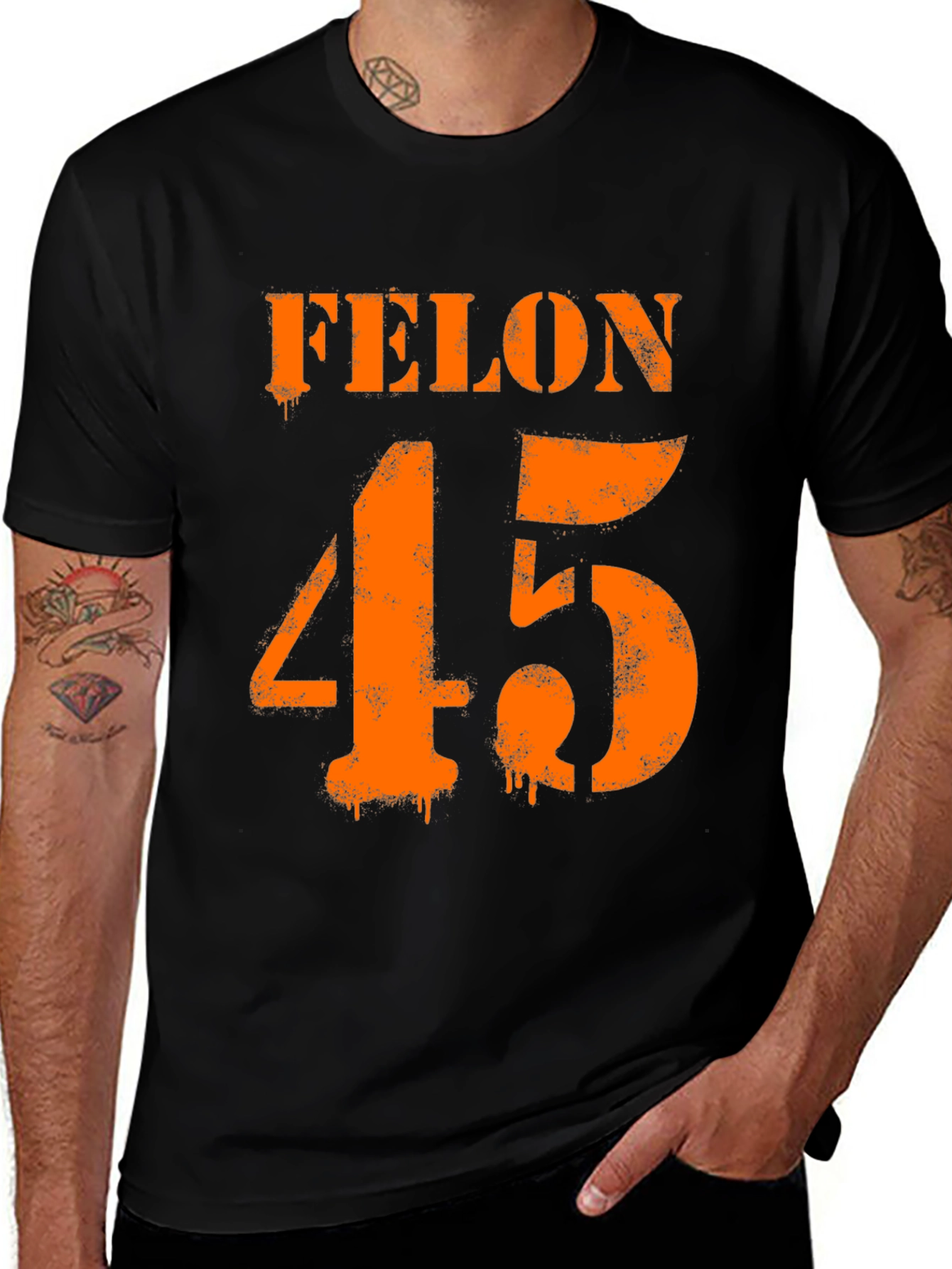 Variant 25 of Felon 45 Graphic T-Shirt - Bold Statement Tee