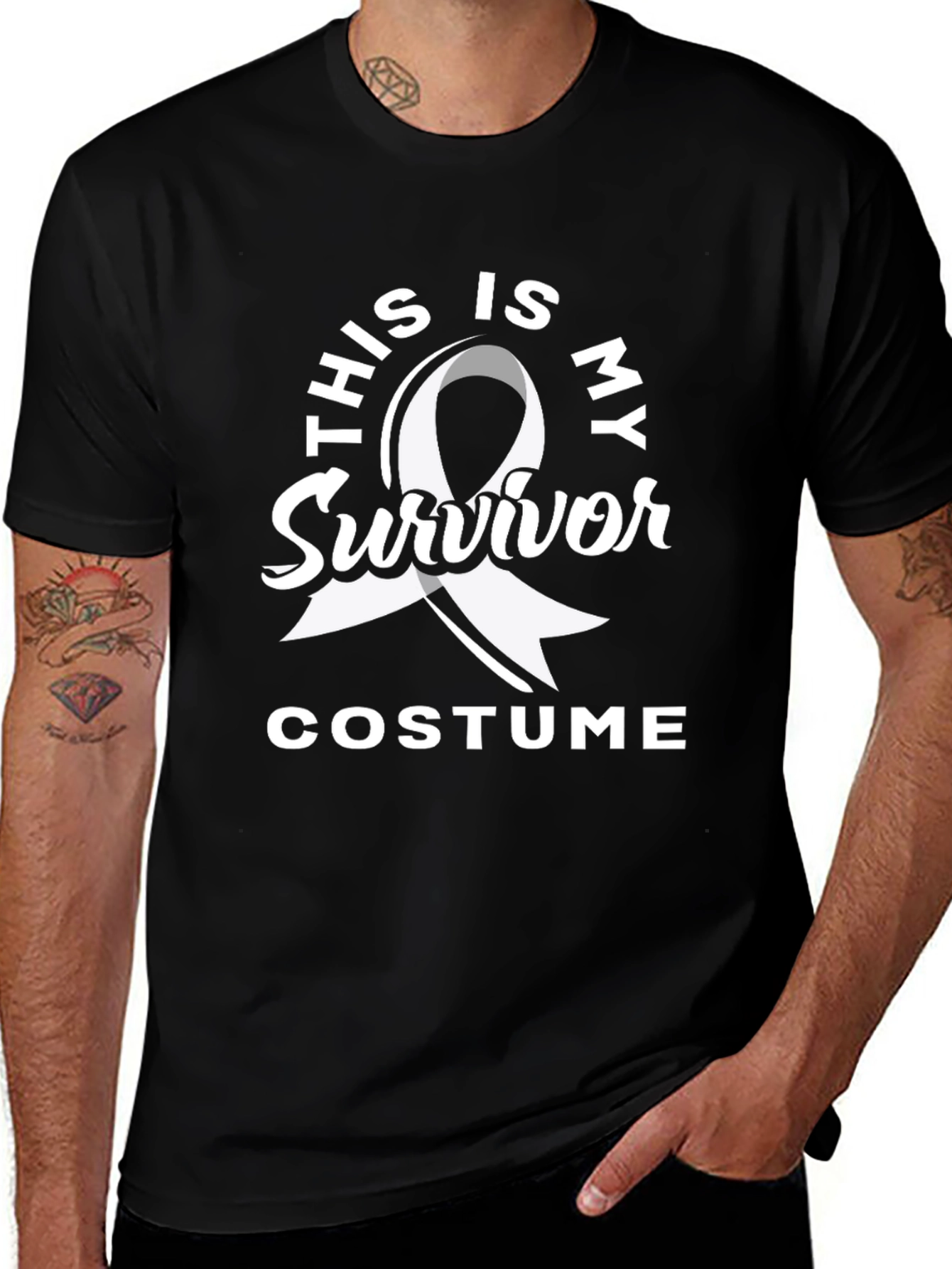 Variant 8 of Survivor Costume T-Shirt - Cancer Awareness
