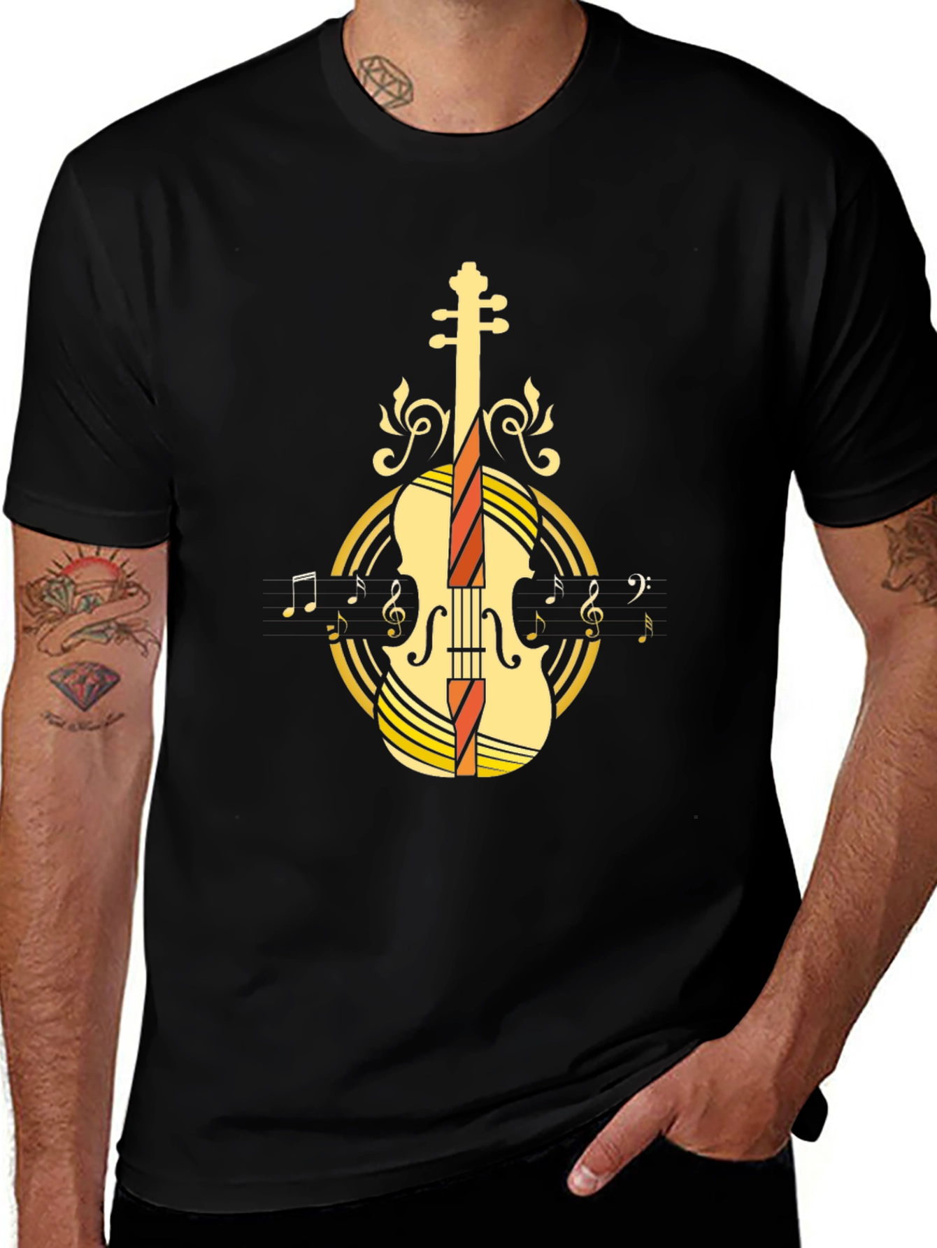Variant 15 of Violin Music T-Shirt - Stylish Musician Tee