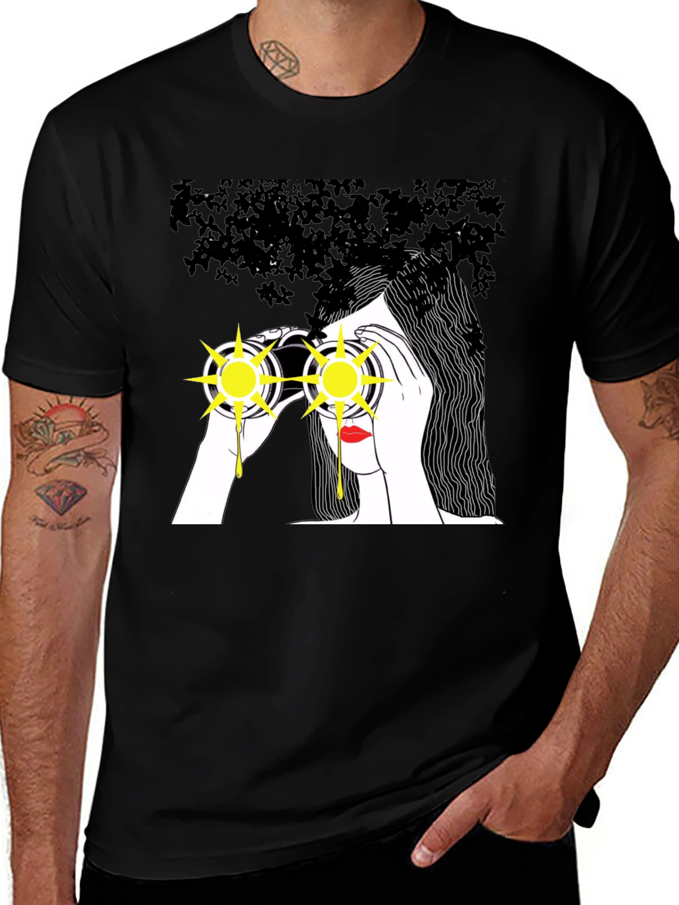 Variant 15 of Binocular Vision Tee - Artistic Graphic T-Shirt