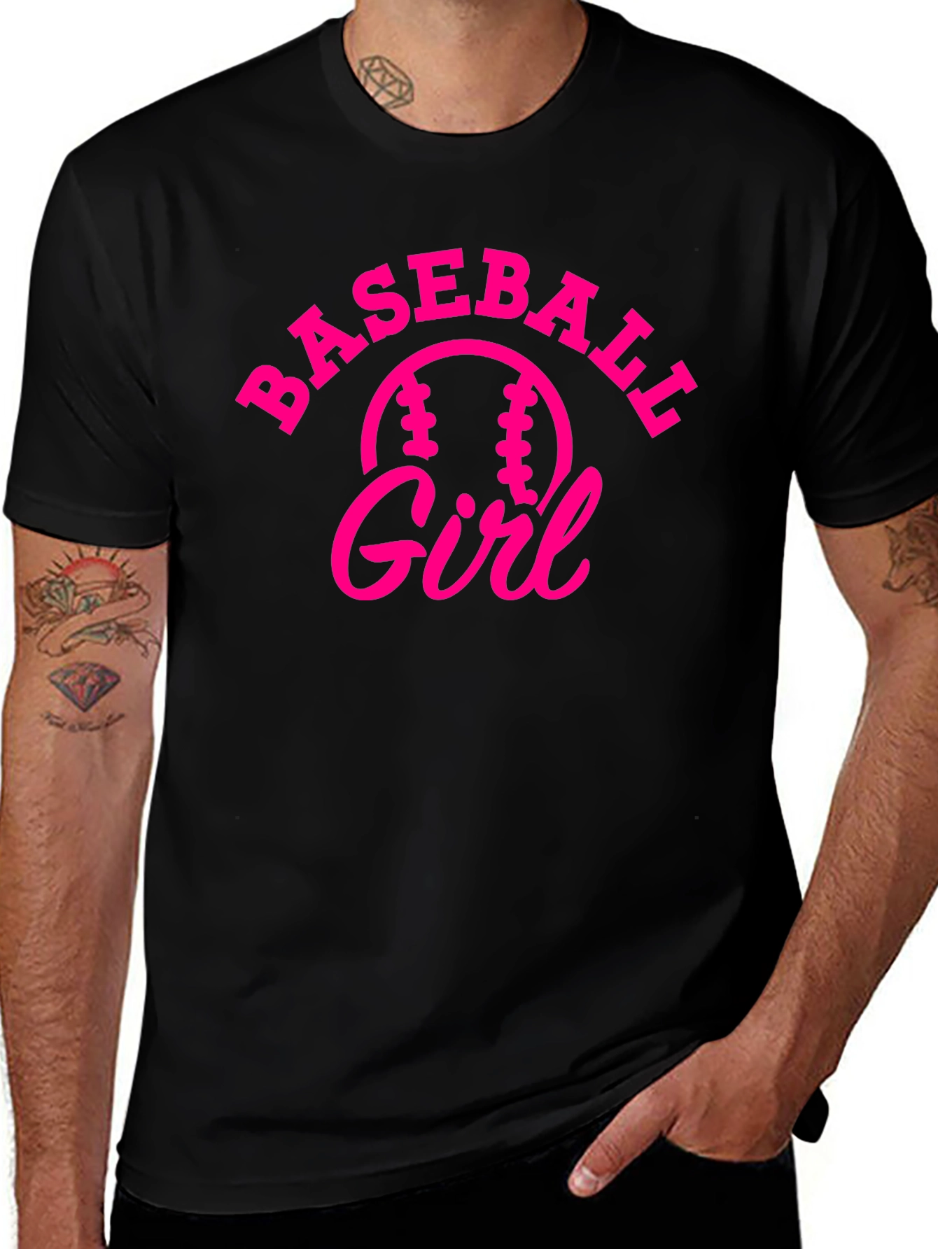 Variant 23 of Baseball Girl Tee - Fun Sports T-Shirt