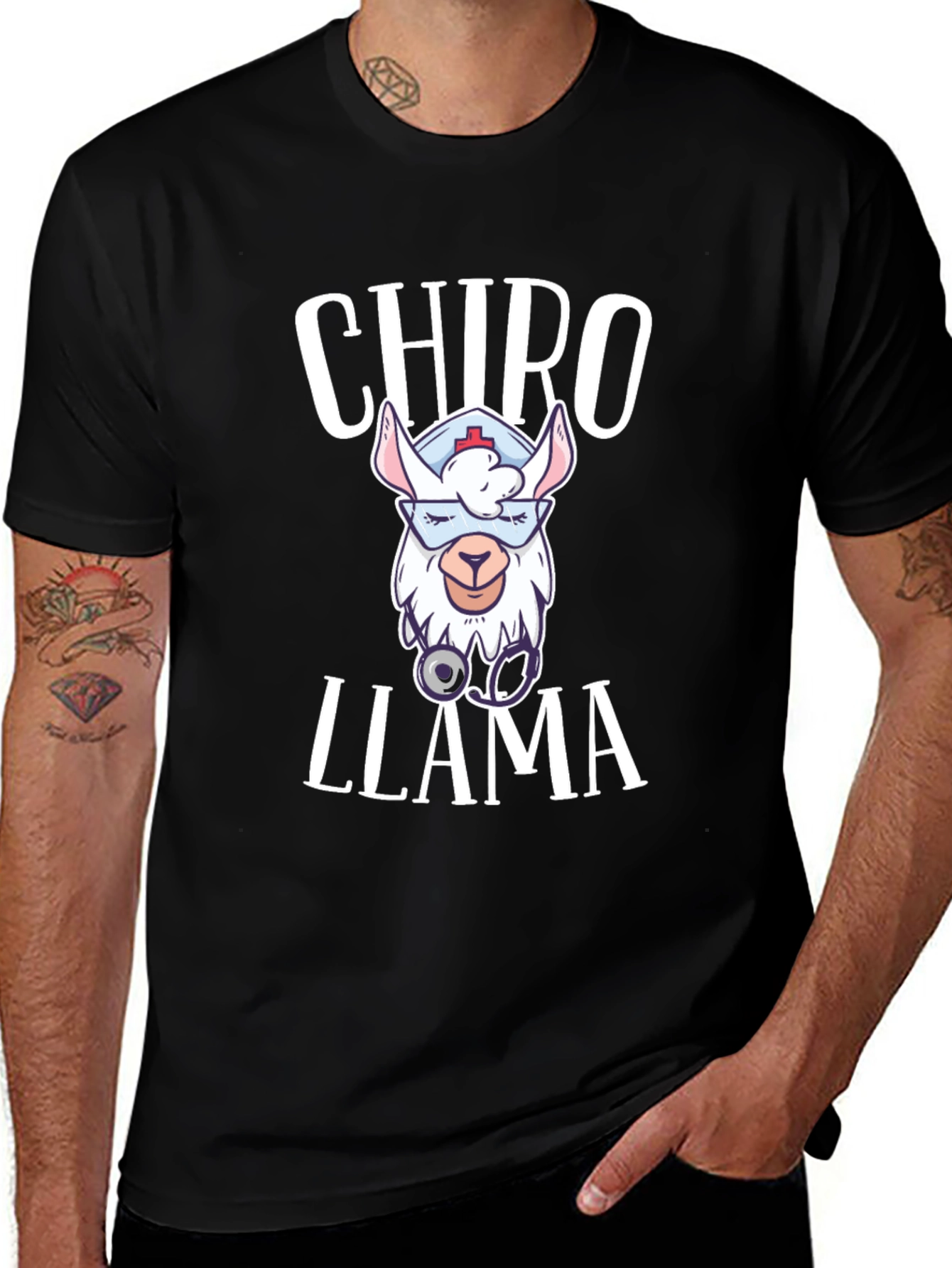 Variant 29 of Chiro Llama T-Shirt - Cute Chiropractor Gift